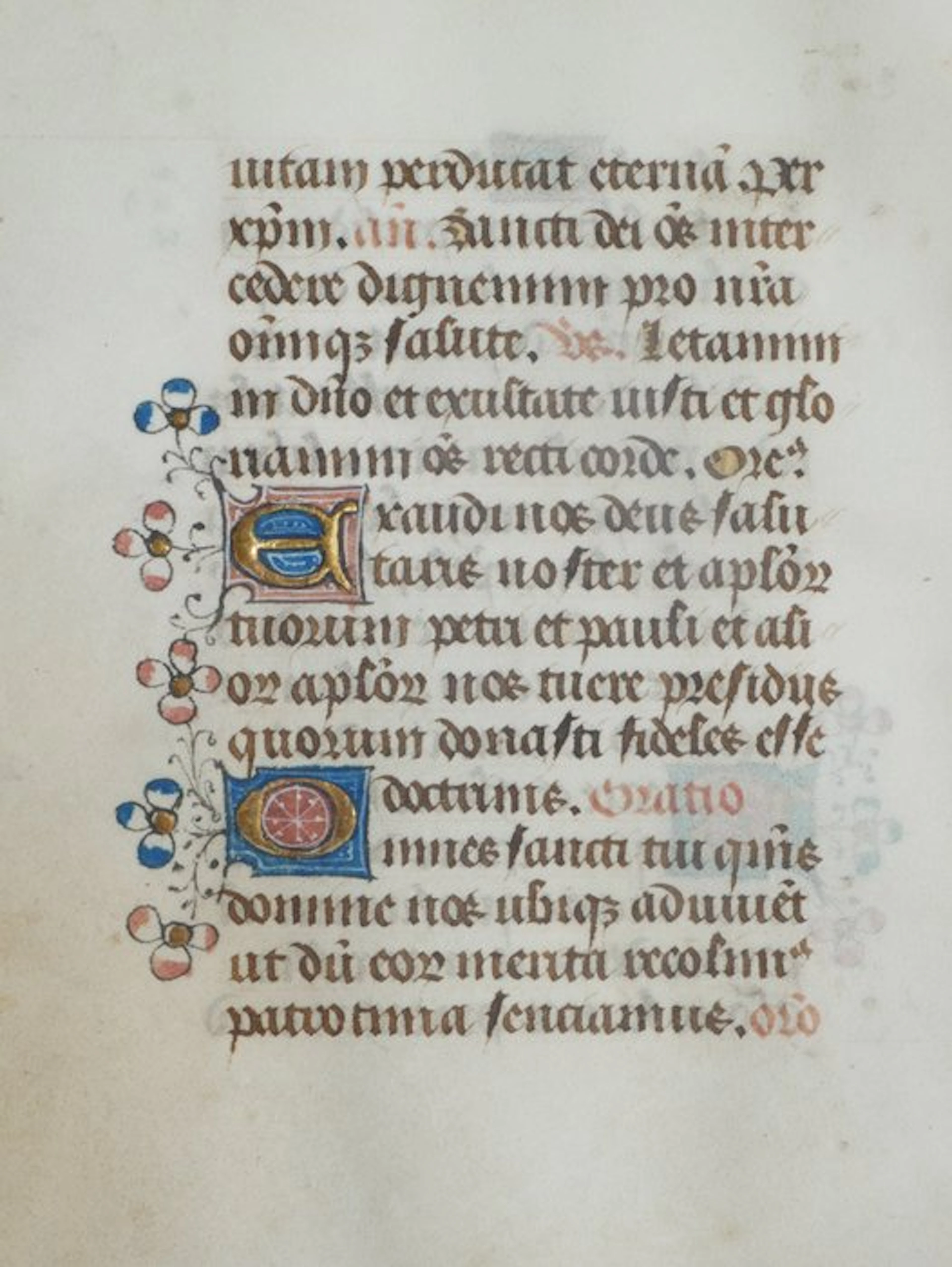 Anoniem - Manuscript sheet from a Book of Hours - 15th century - 1490