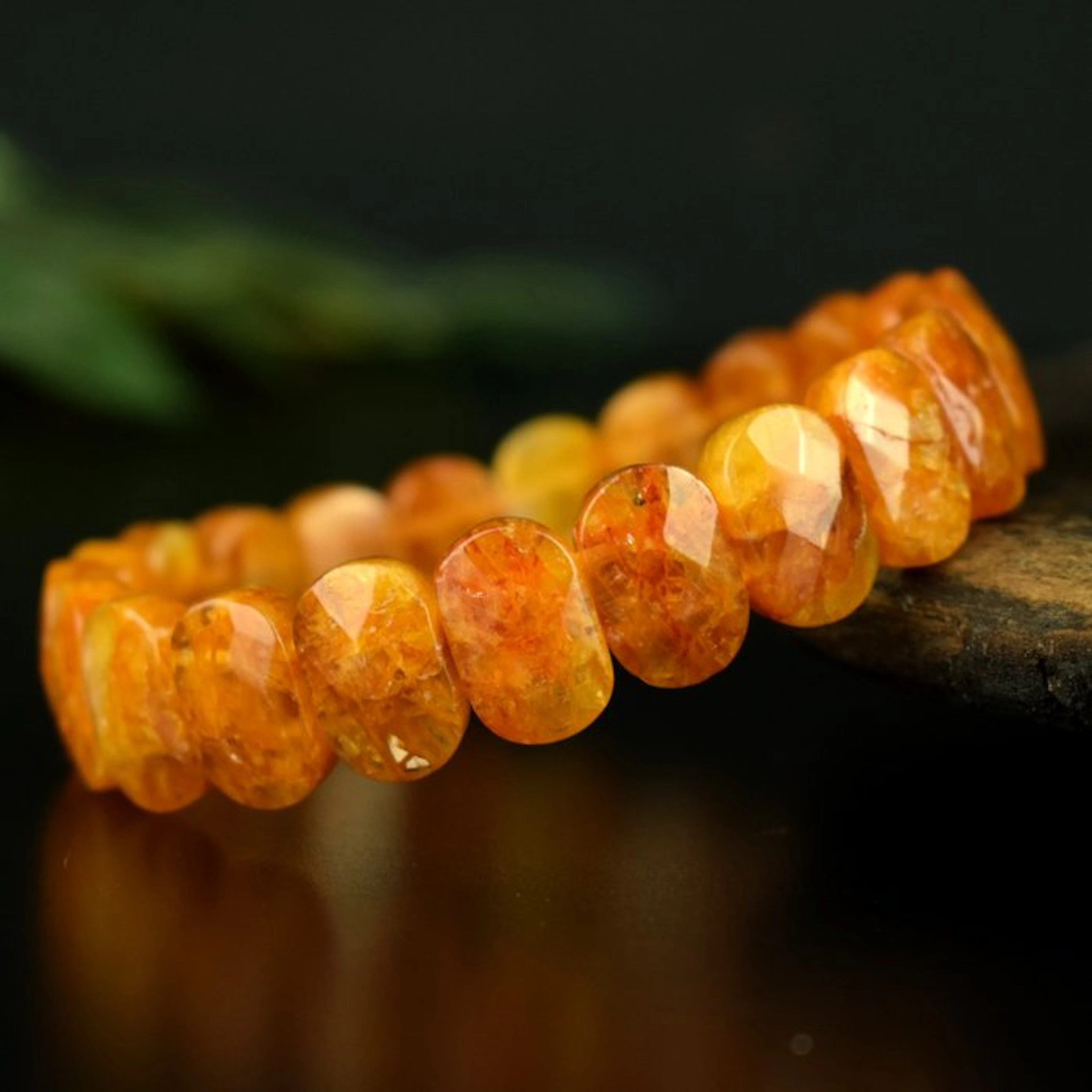 Golden Hematoid Quartz - Healing Quartz - High Quality - Width: 14 mm- 30.1 g