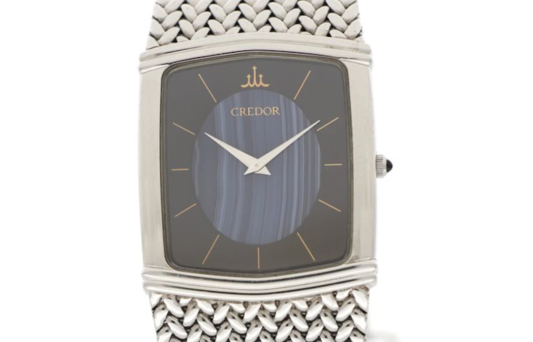 Seiko Credor - Credor Elegance Quartz "Blue Agate Dial"...