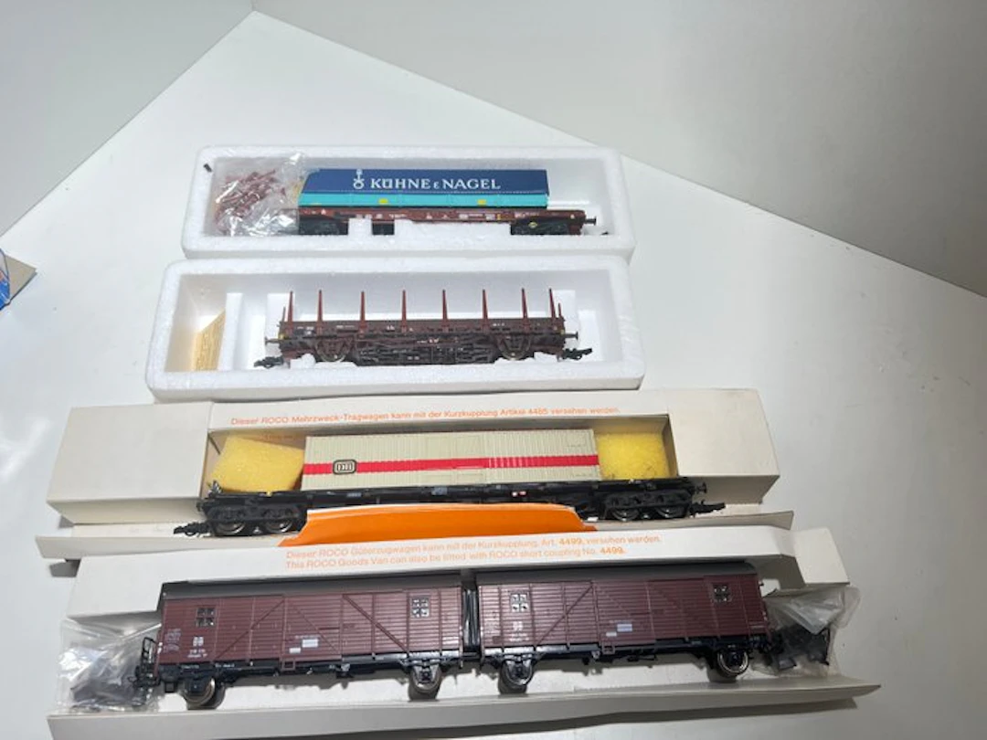 Roco H0 - 4357/4328/4399W/44311B - Model train freight wagon set (4) - DB