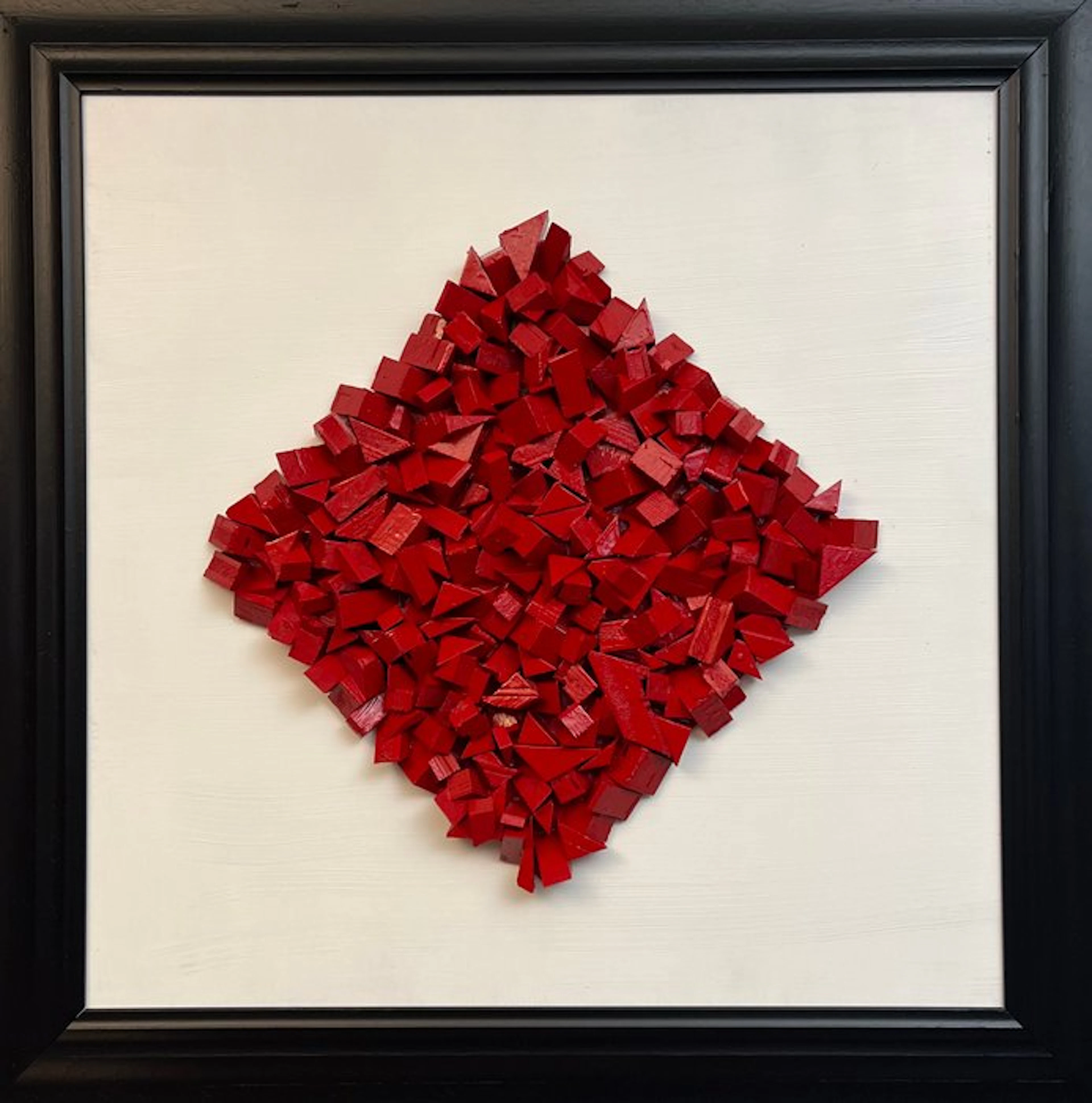 Relief, Frammenti di rosso - 60 cm - Wood - 2026