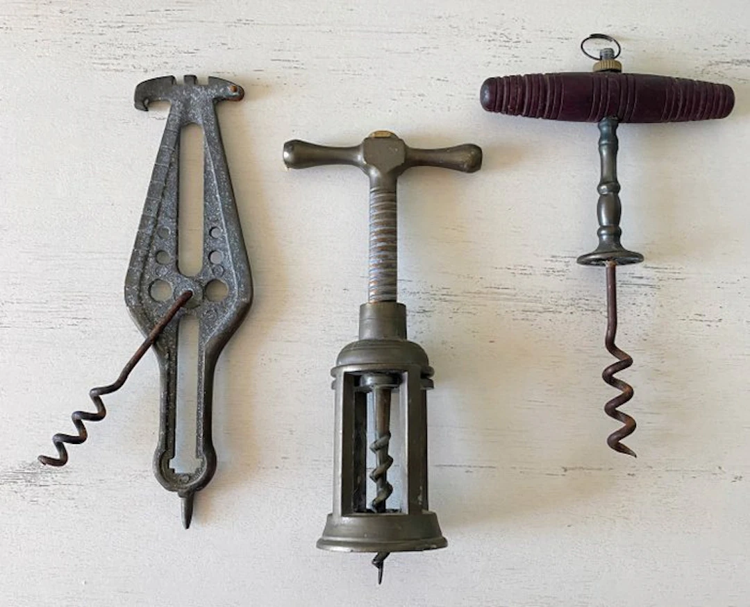 Corkscrew (4) - Alloy, Wood