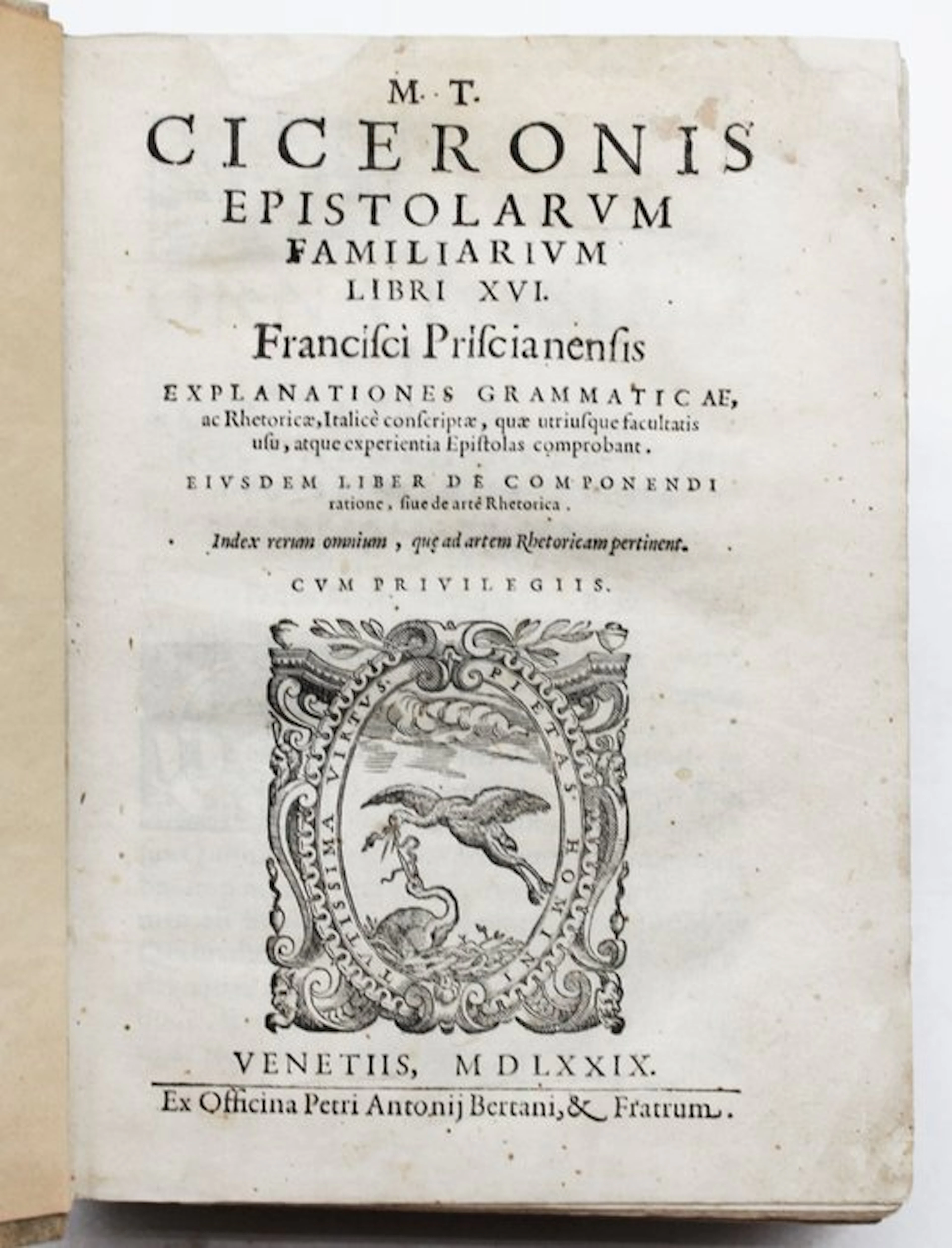 M. T. Ciceronis; Franciscus Priscianensis (editor)...
