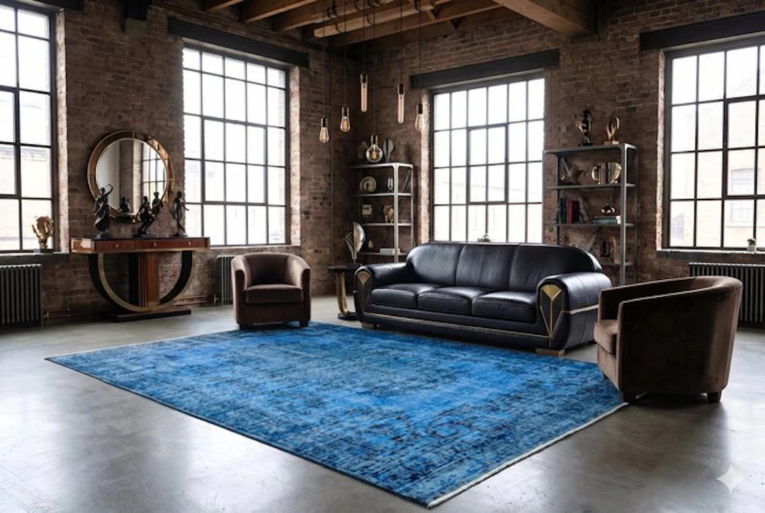 Blue vintage - Rug - 270 cm - 150 cm - √ handmade √ certificate