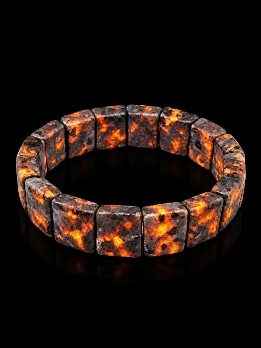 Elegant high-quality natural Yooperlite bracelet. - Bracelet