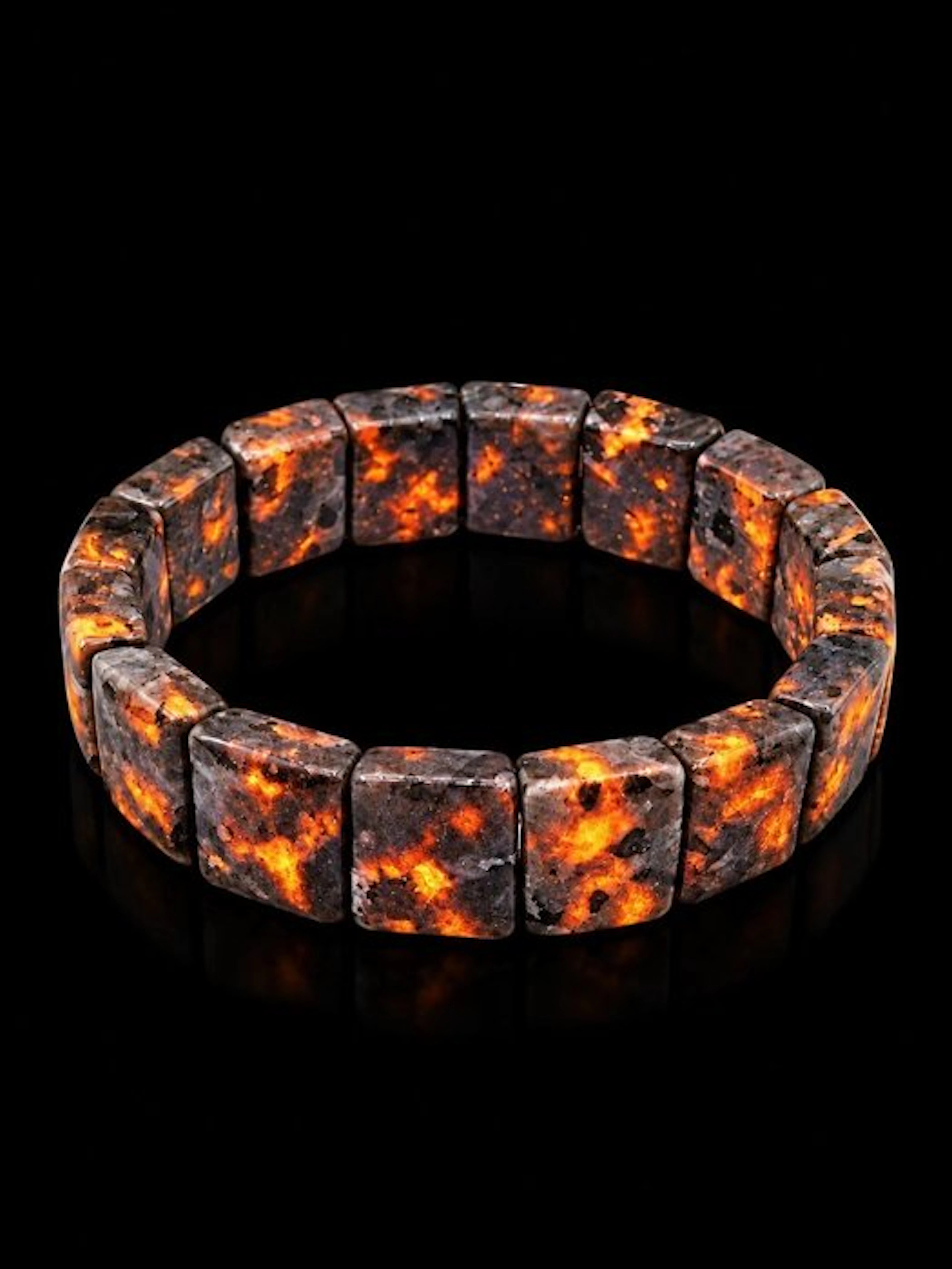 Elegant high-quality natural Yooperlite bracelet. - Bracelet