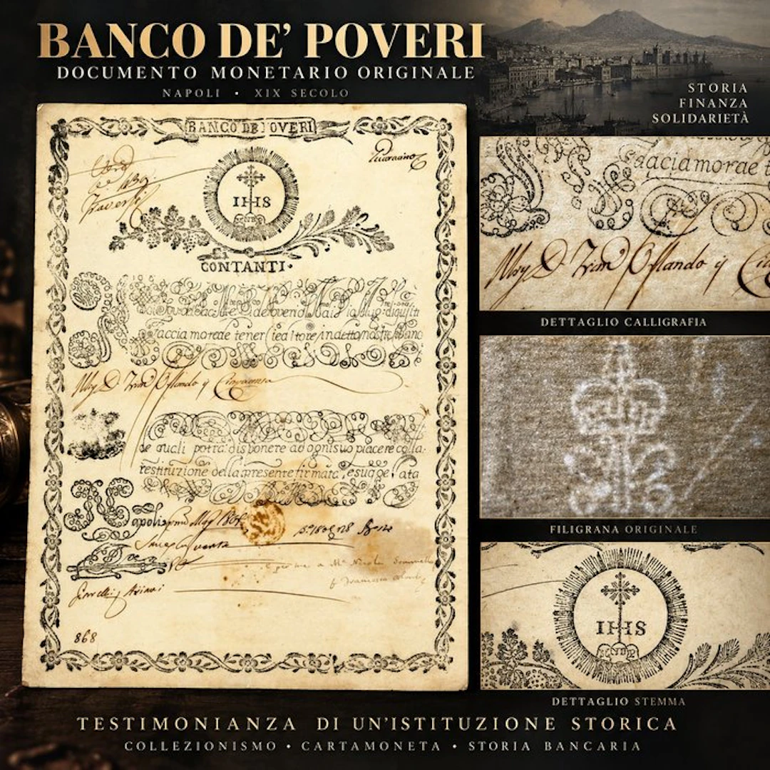 Italy. Ducato 1809 - Banco de’ Poveri – Antico...