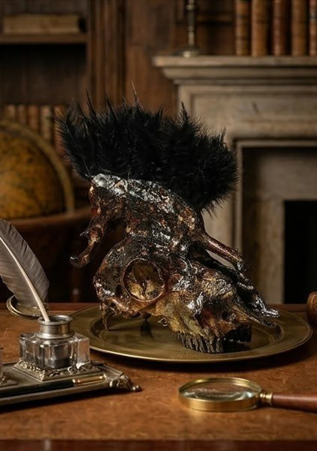 Sheep Mammal skull - Ovis aries - 30 cm - 15 cm - 30 cm - (1)