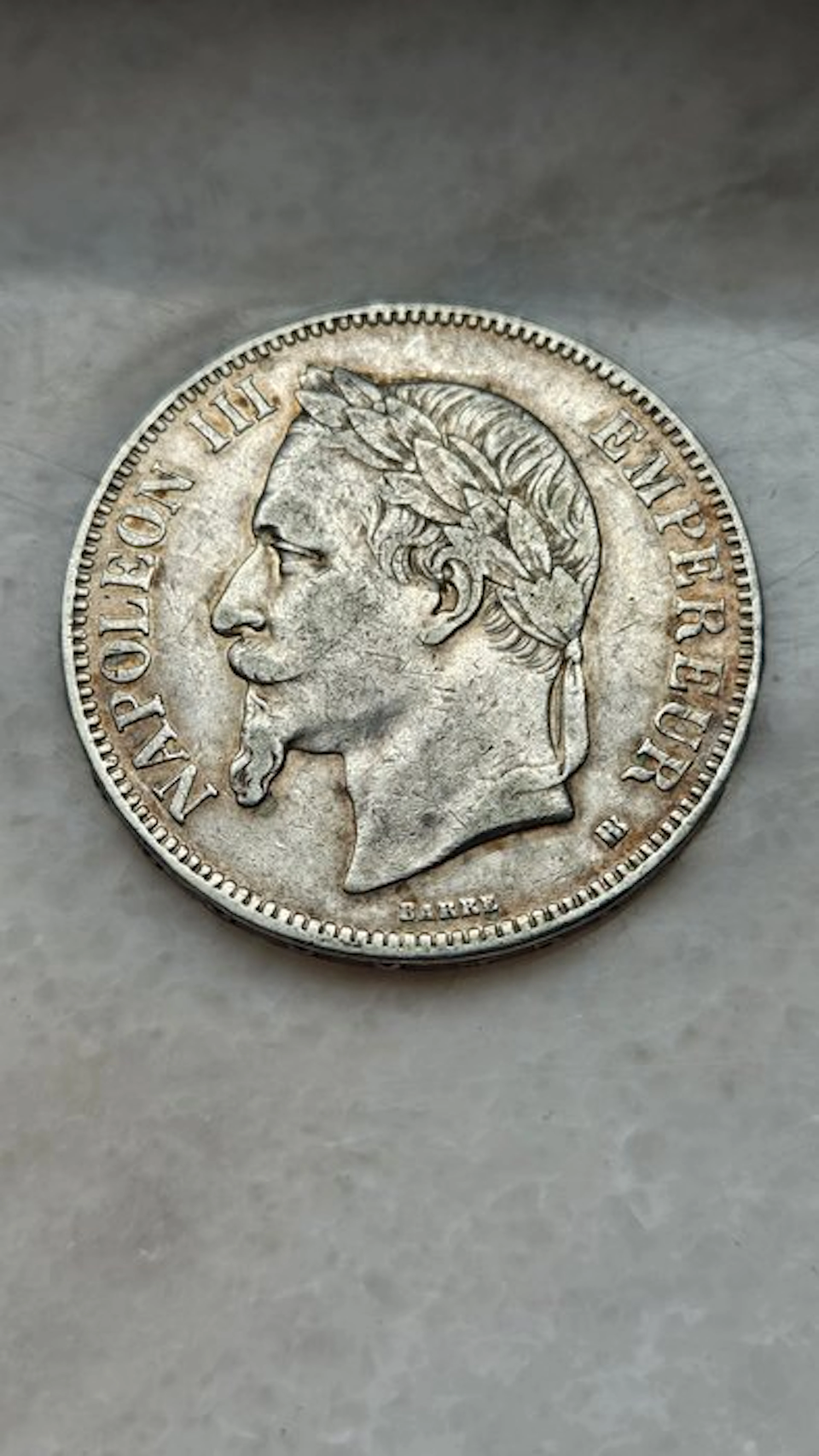 France. Napoléon III. 5 Francs 1869-BB, Strasbourg (No reserve price)