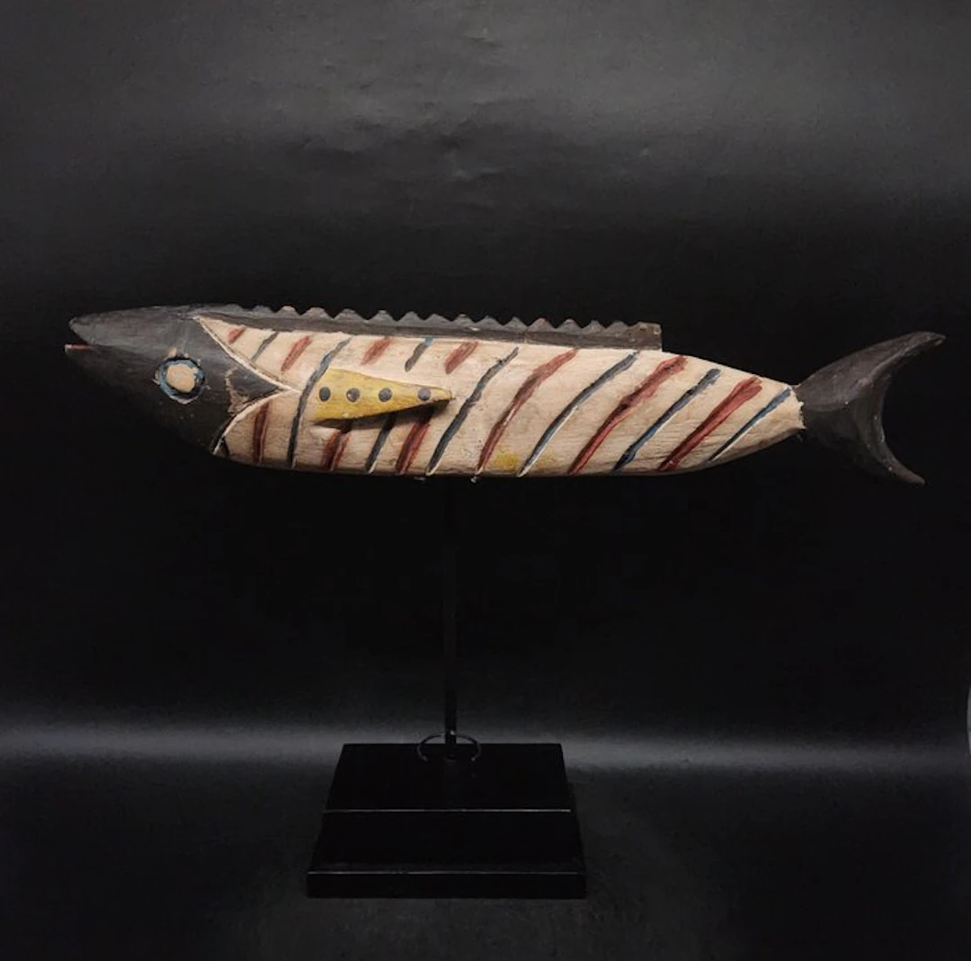 Magnifique poisson - Sculpture - Bozo - Mali (No reserve price)