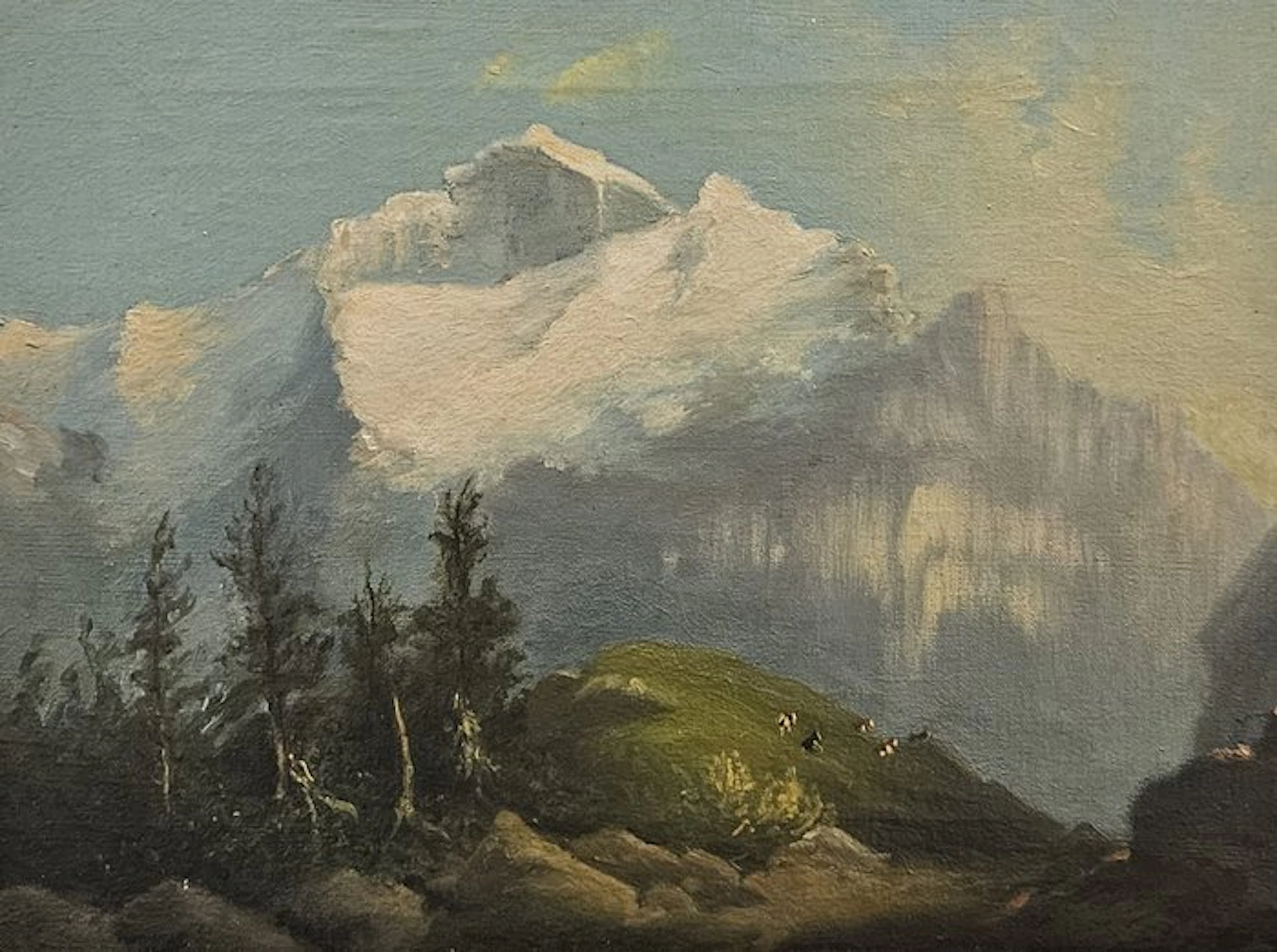 Escuela Impresionista Europea (XX) - Paisaje Alpino
