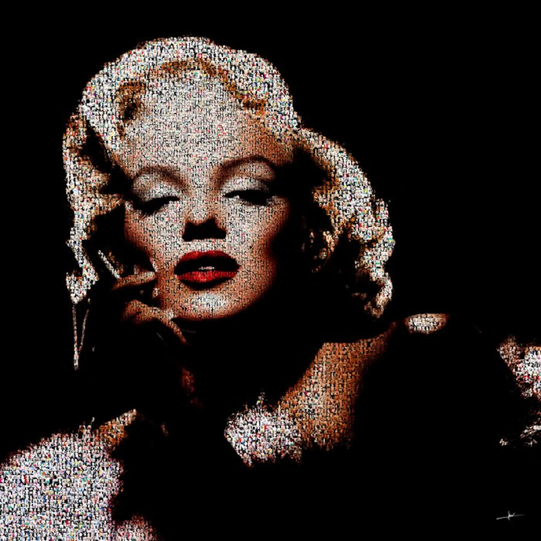 David Law (1967) - Crypto Marilyn VI - 2.0 - Format XL 60x60