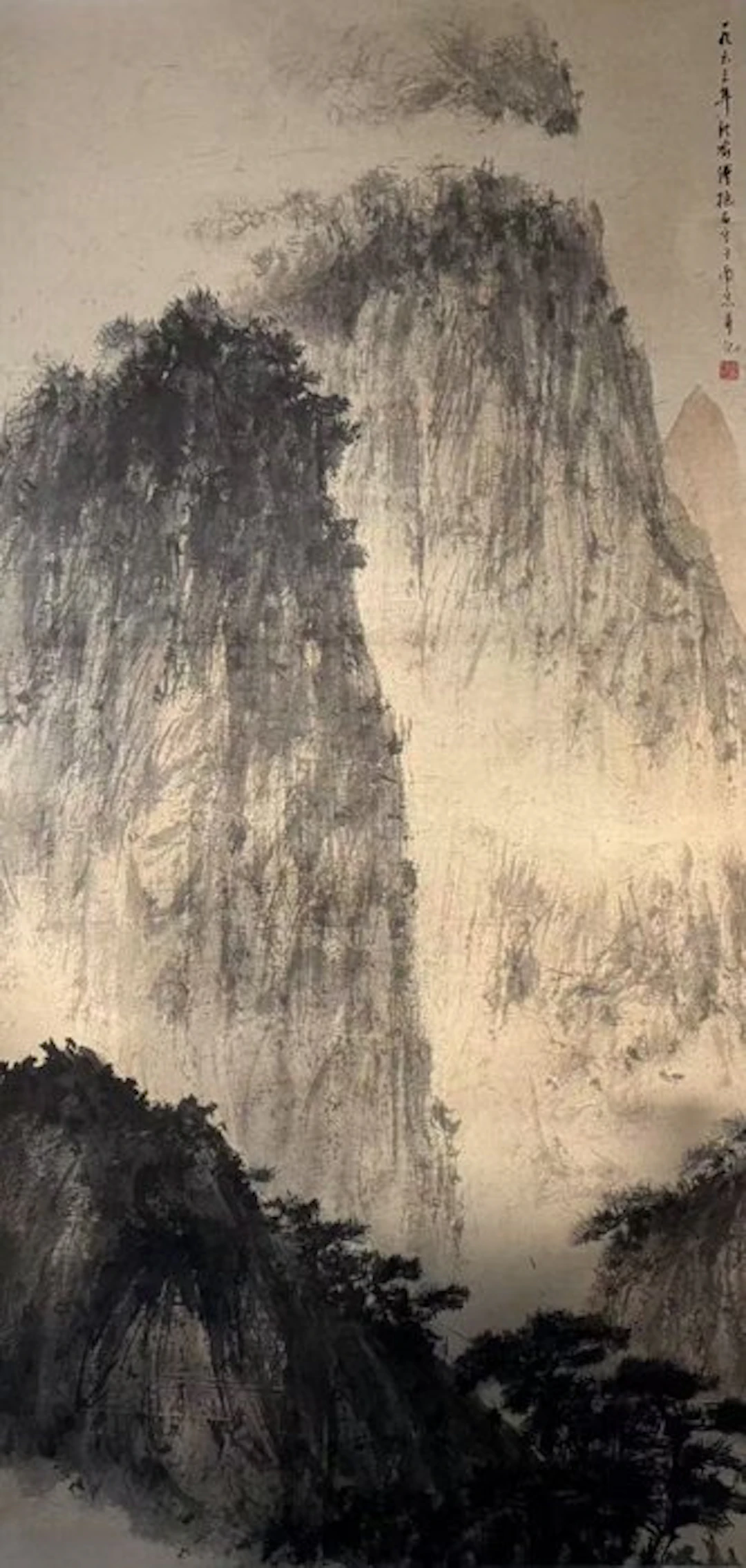 INK AND COLOR ON PAPER PAINTING‘LANDSCAPE'《山水》 - Attributed to - China
