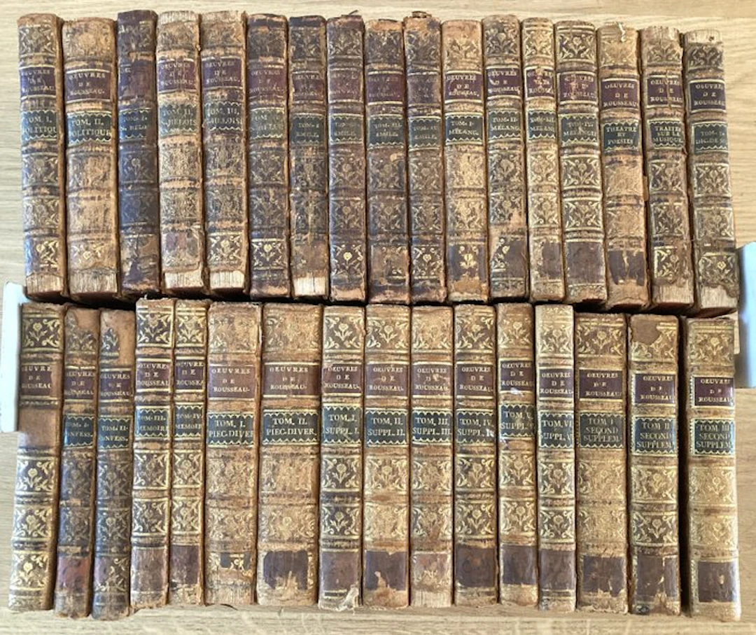 Jean-Jacques Rousseau - Oeuvres complètes (33 volumes) - 1782-1789