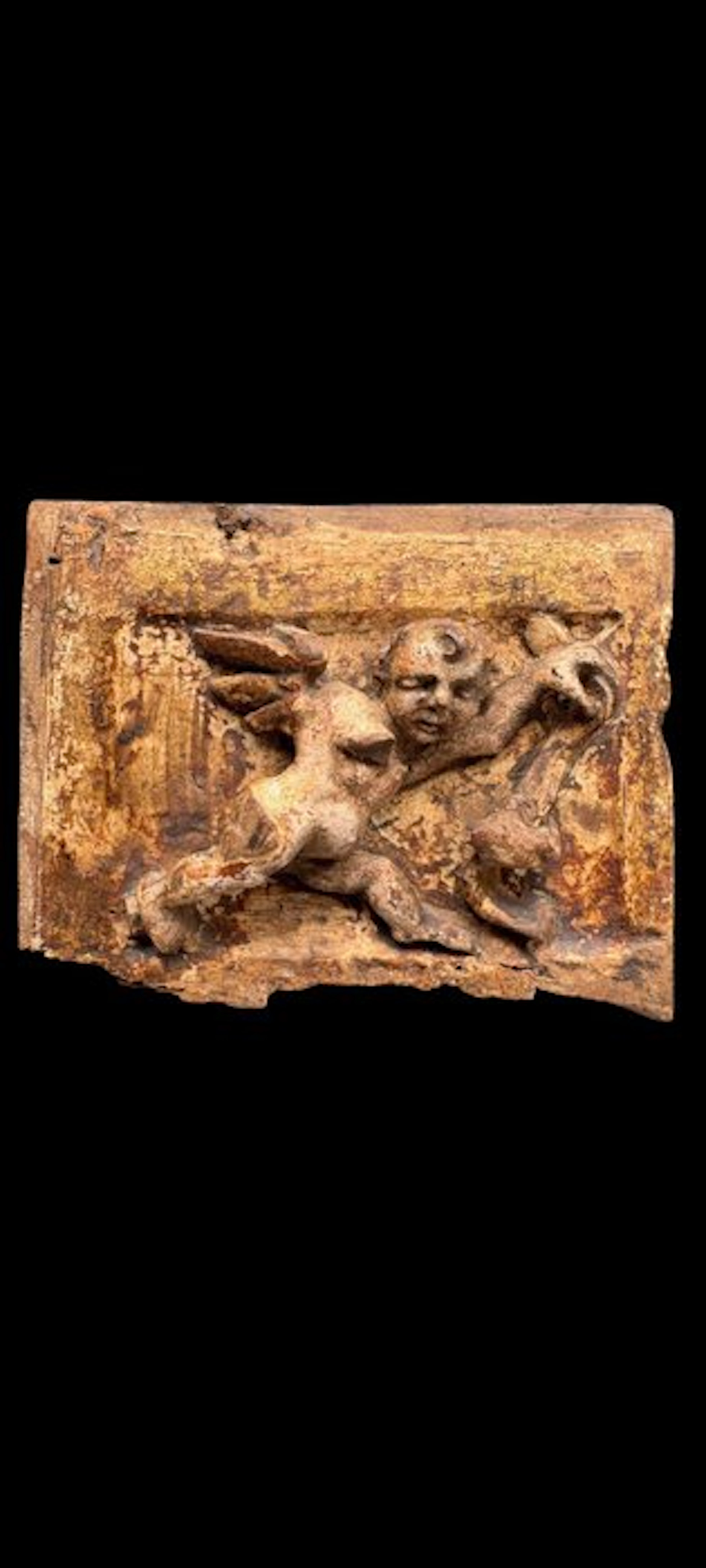 Altarpiece - Wood - 17th century - Ancient Italian putti.