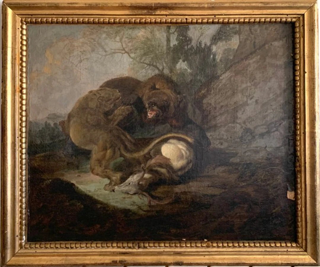 Carl Borromäus Andreas Ruthar (1630-1703) - Un ours et...