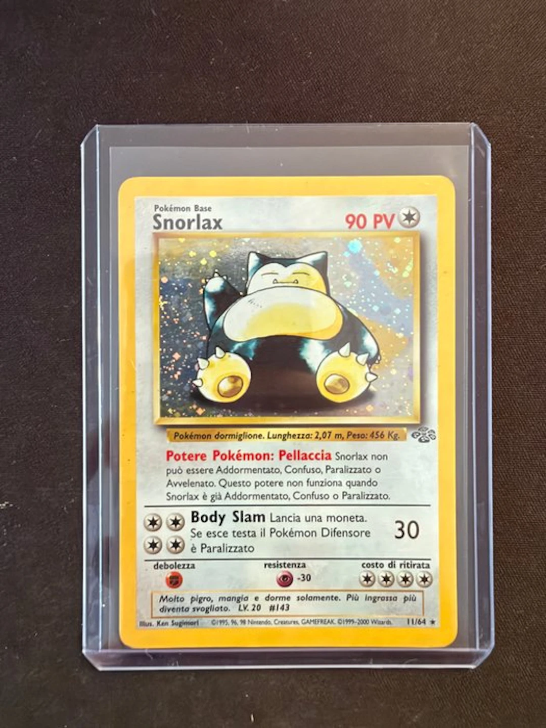 Pokémon - 1 Card - Snorlax 11/64 Foil - WOTC - Base set