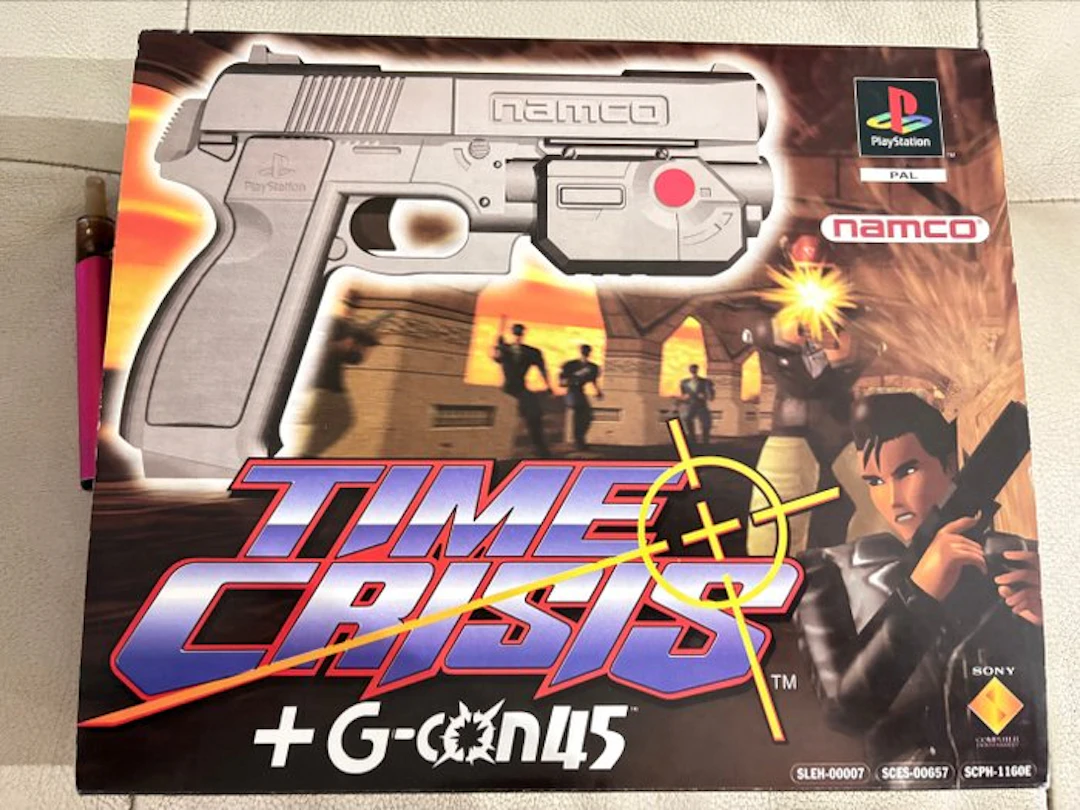 Namco - Playstation 1 (PS1) - Time Crisis + G-Con45 - Video game