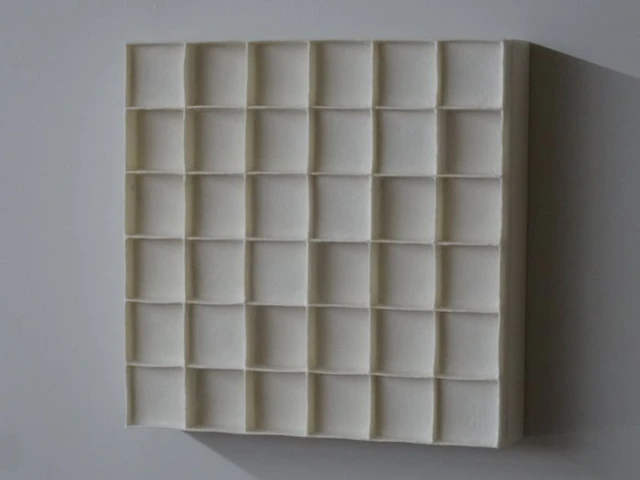 Hans Meeuwsen - 2026 - 90 wit minimalistisch wandrelief
