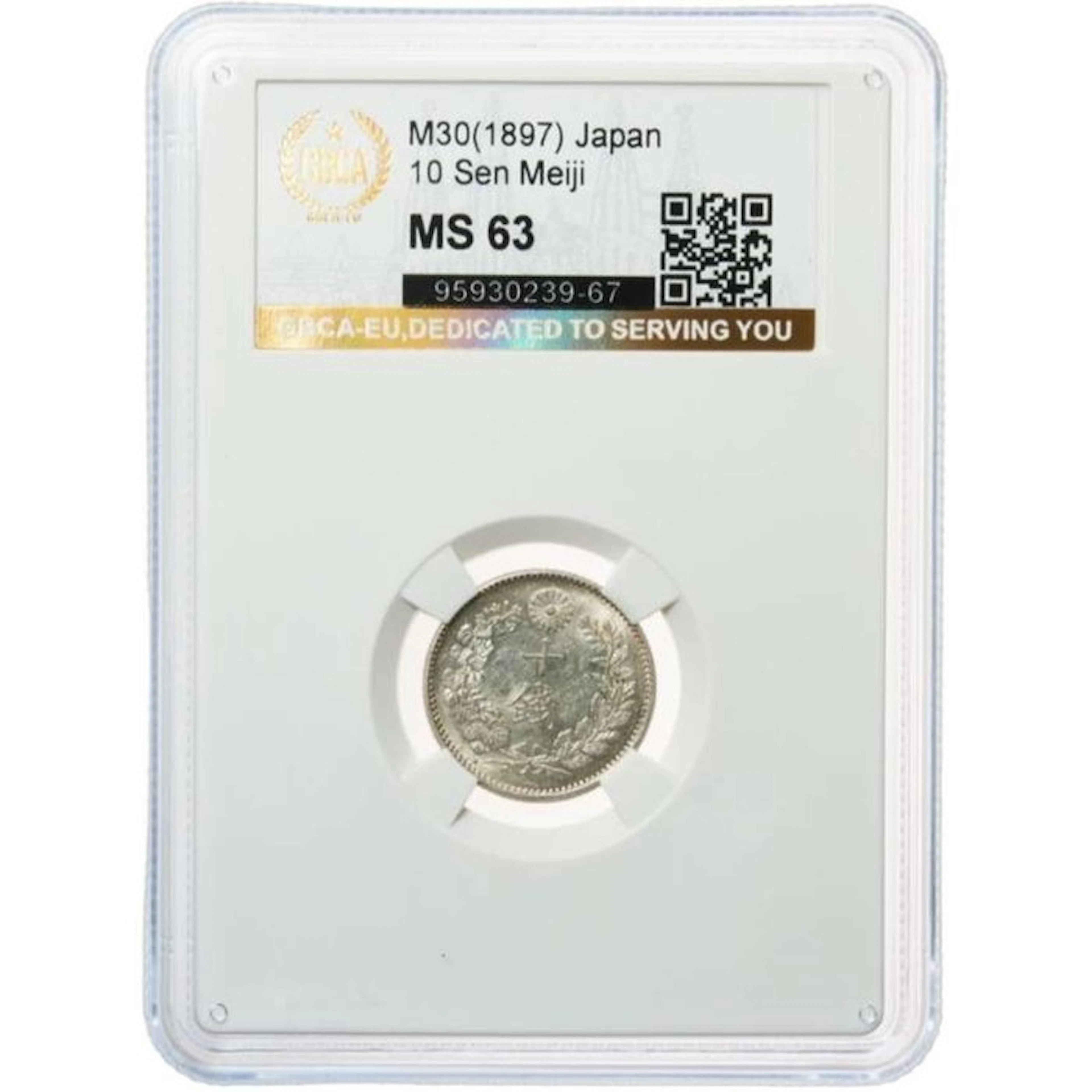 Japan. Meiji. 10 Sen Japan mint, 1897. GBCA EU - MS 63 (No reserve price)