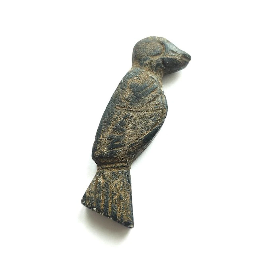 Silk Road, Central Asian Jasper Bird Bead Talisman - 66 mm (No reserve price)
