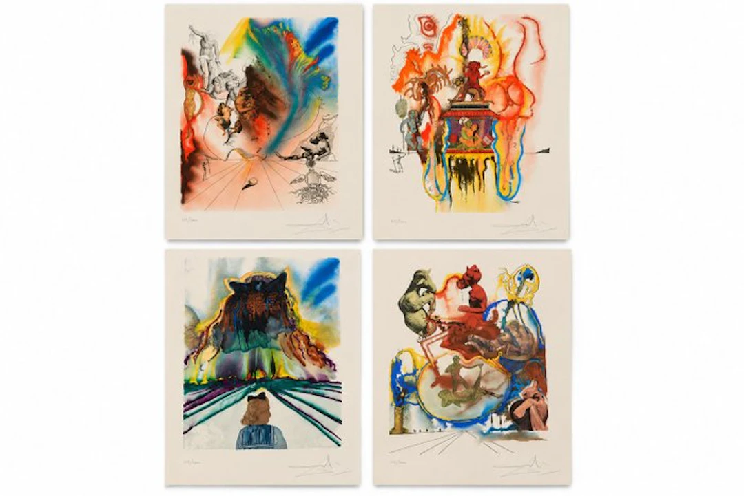 Salvador Dali (1904-1989) - Four Dreams of Paradise suite - 4 lithographs