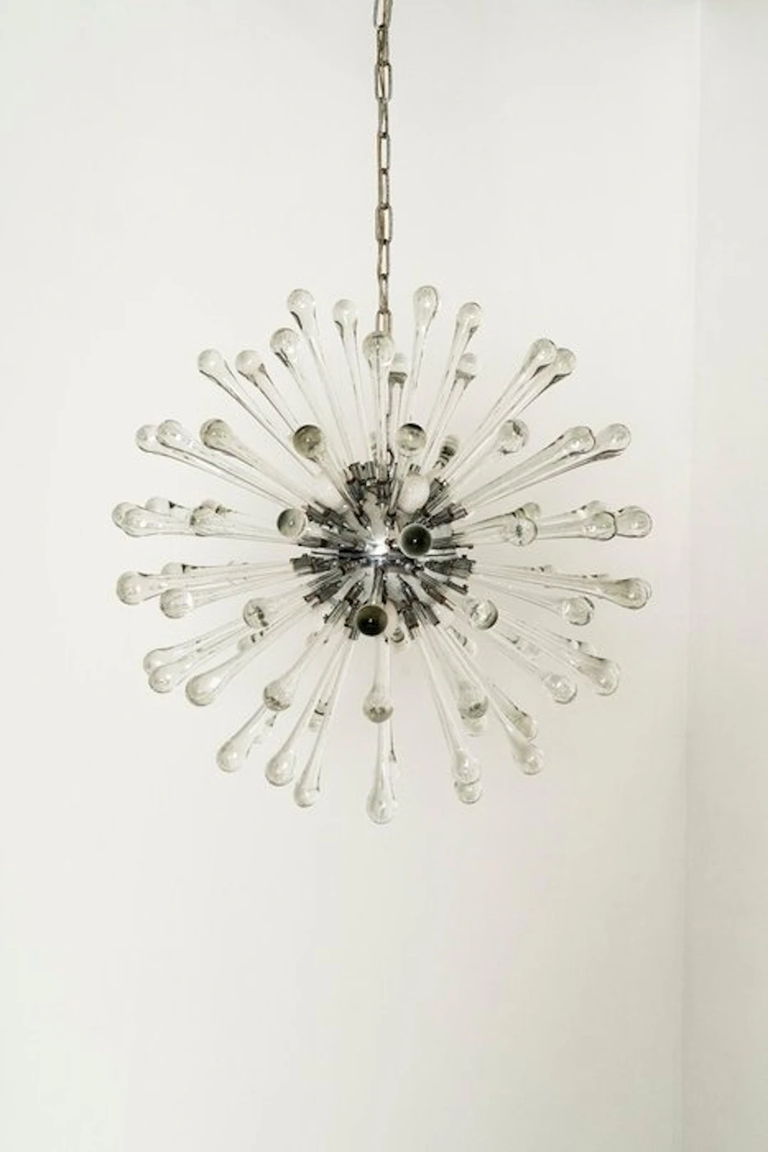 Chandelier - Glass, Chrome