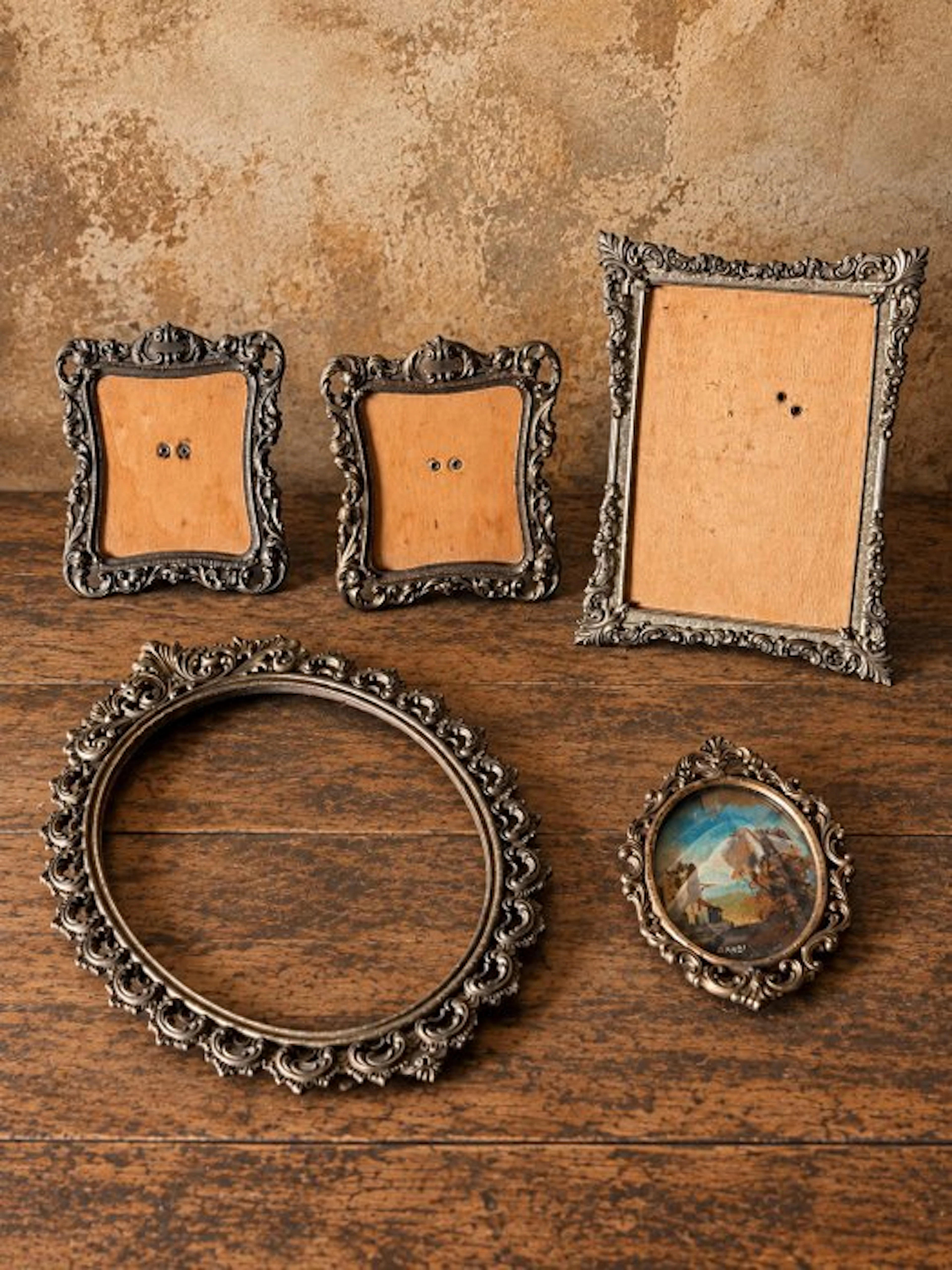 Frame (6) - Metal, Bronze, Brass - Decorative frames