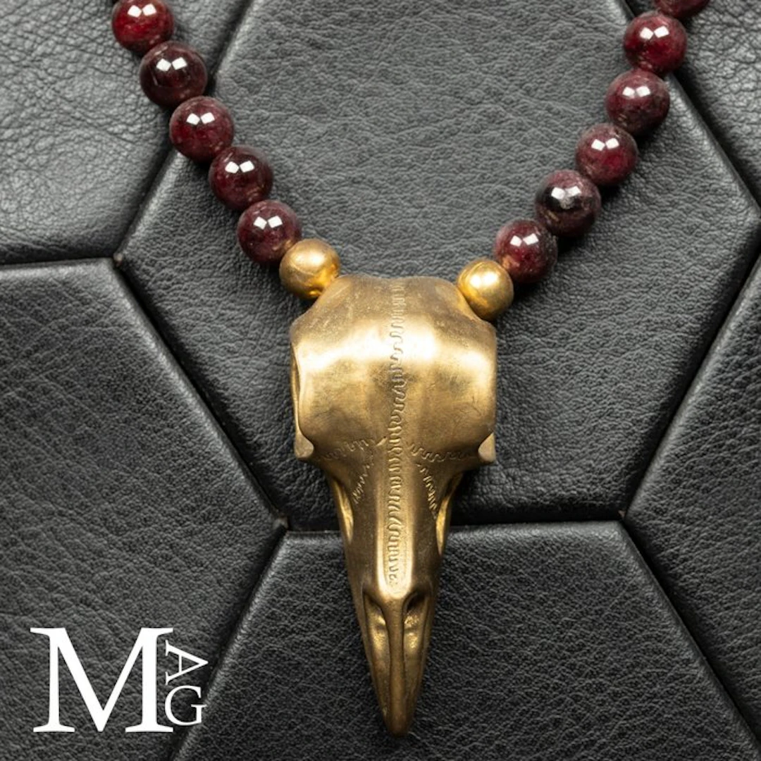 Deep-Red Almandine Garnet Beads with a Rich
