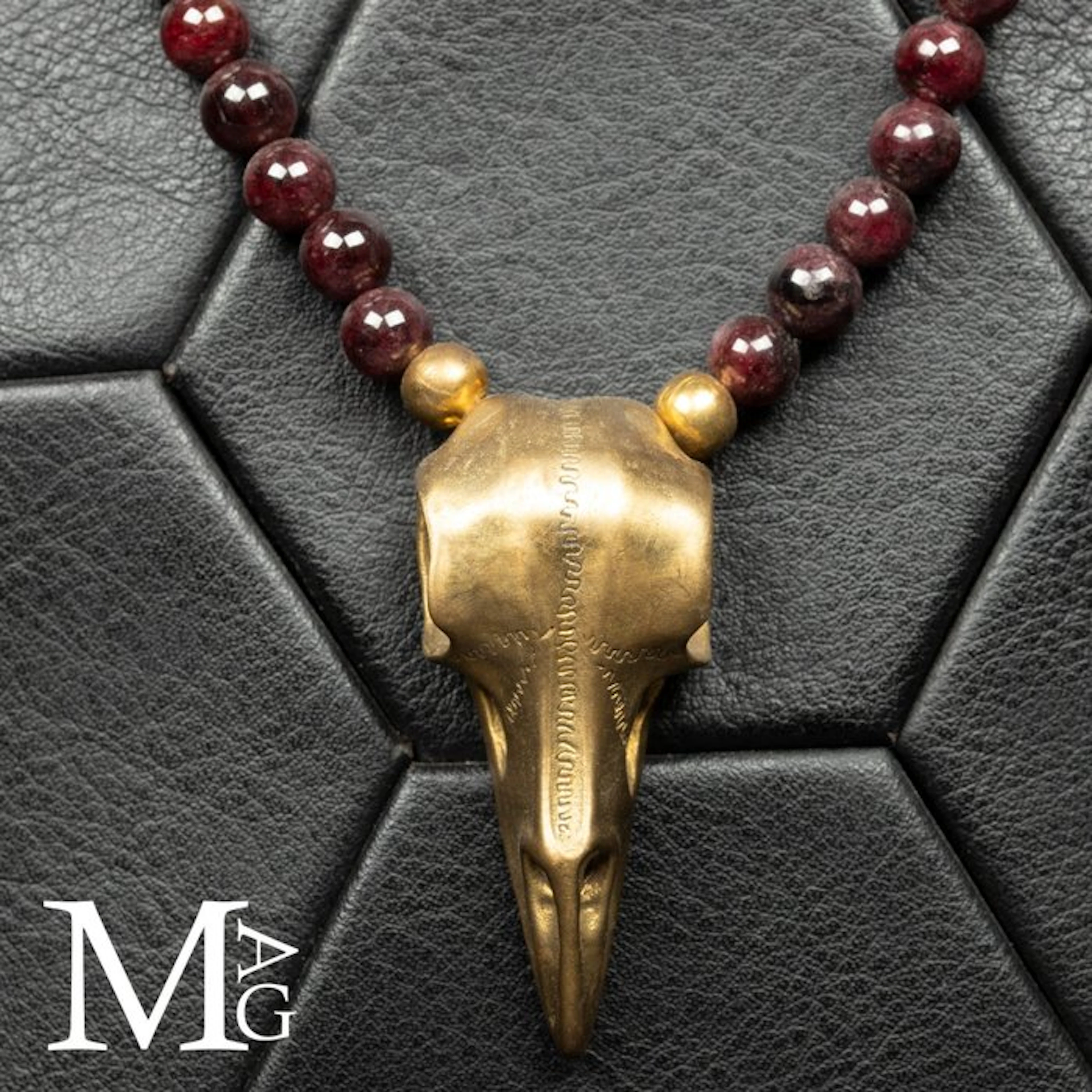Deep-Red Almandine Garnet Beads with a Rich