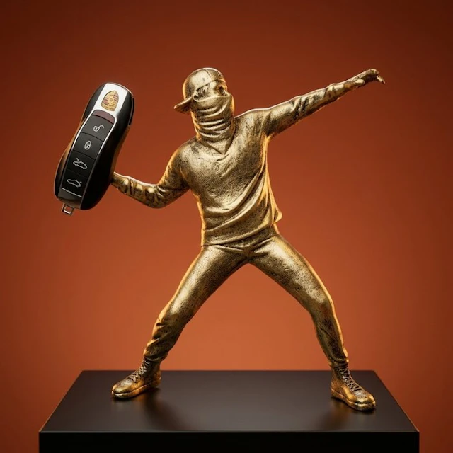 Artwork - Porsche - Gold Thrower - 2022