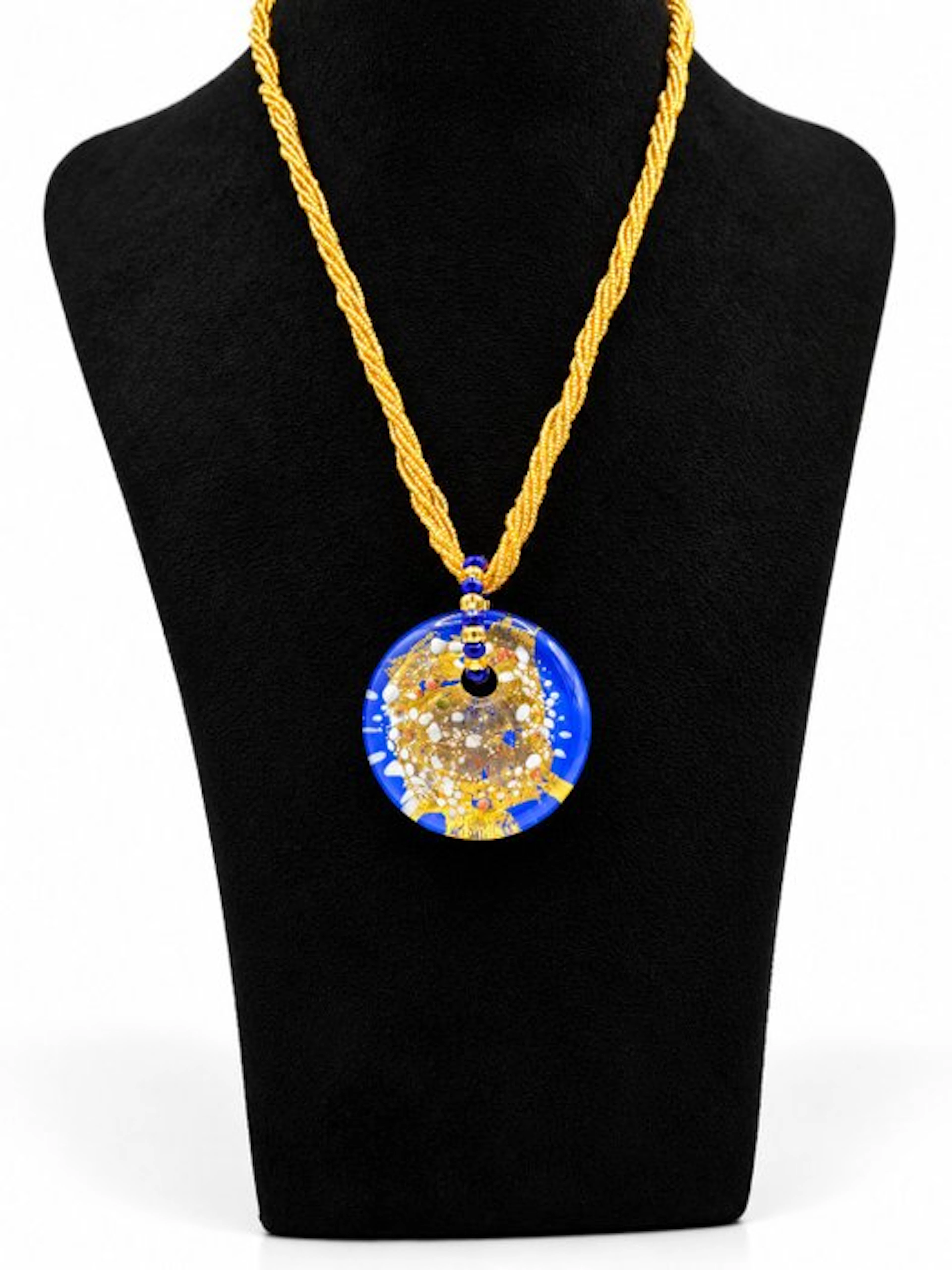 Murano glass - Necklace - 24K gold leaf necklace