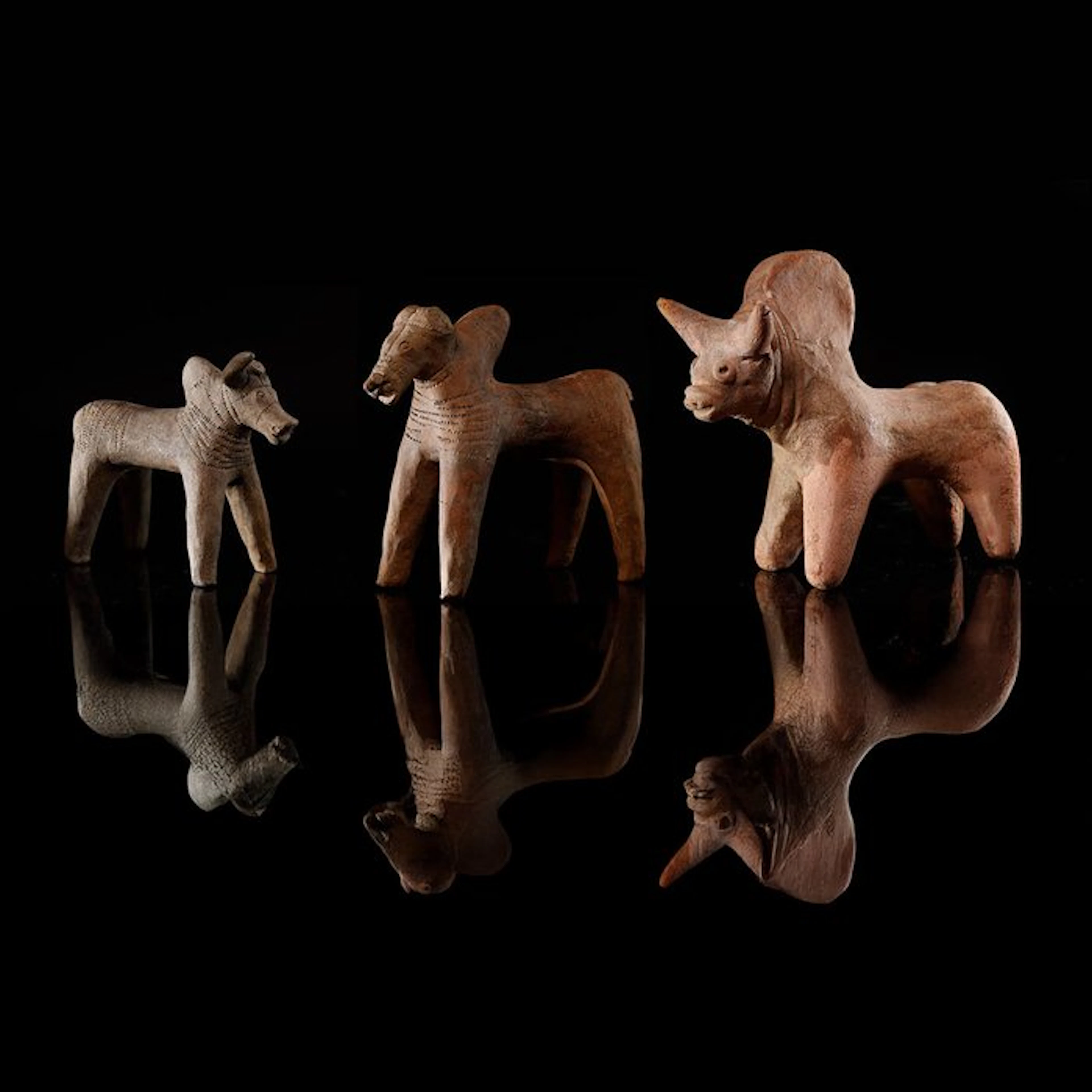 Indus Valley, zoomorphic figures - 12 cm