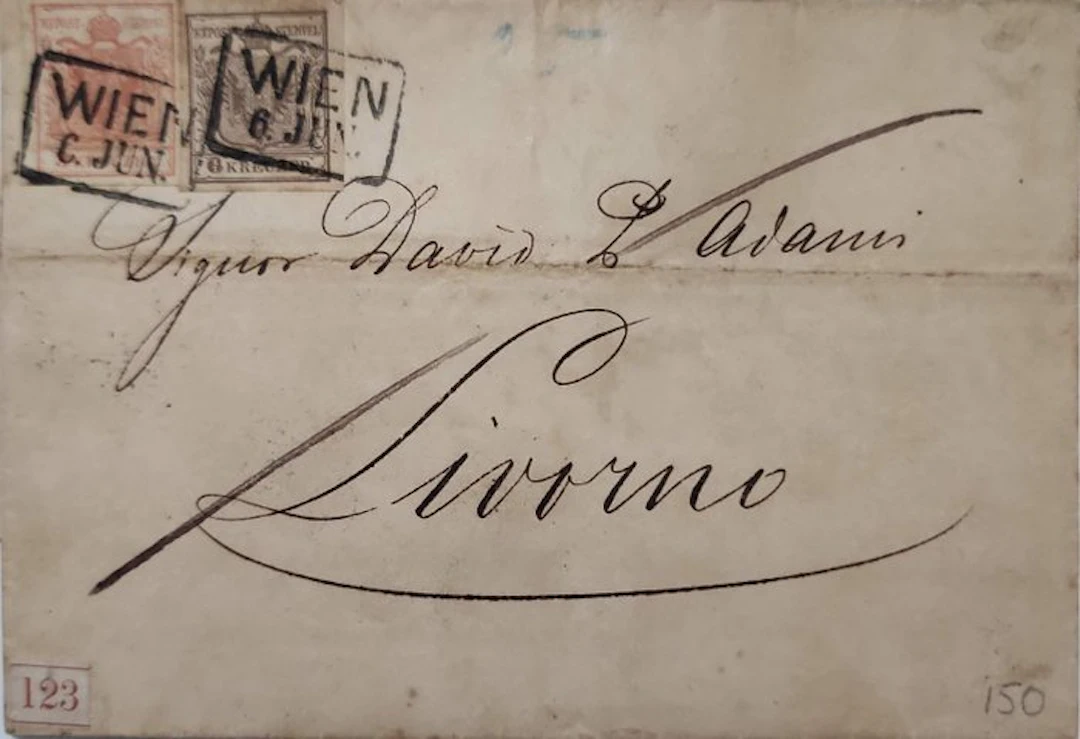 Austria - Austria 1851/1855 – Letter and 2 fronts of the...