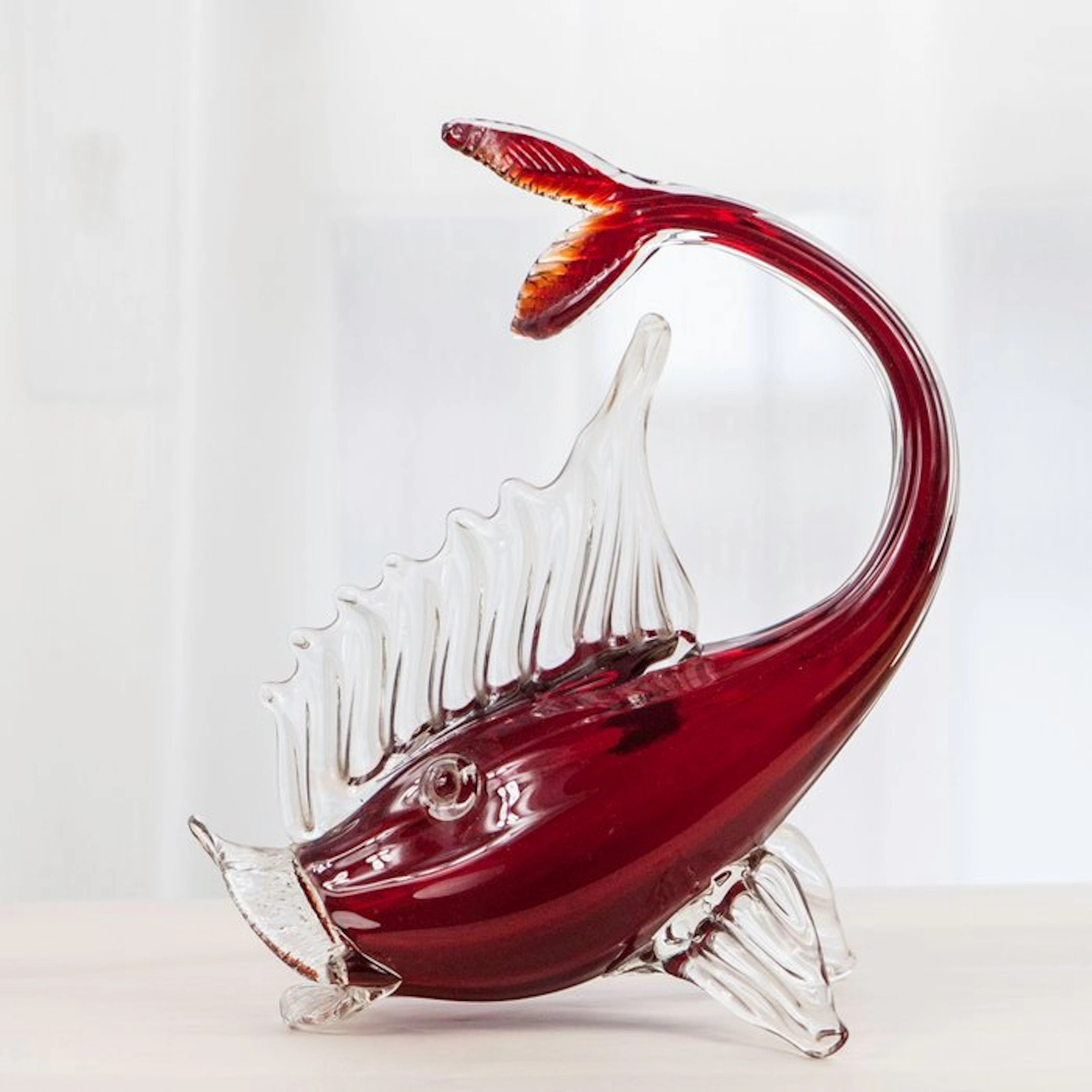 Sculpture, Vis - 26 cm - Glass
