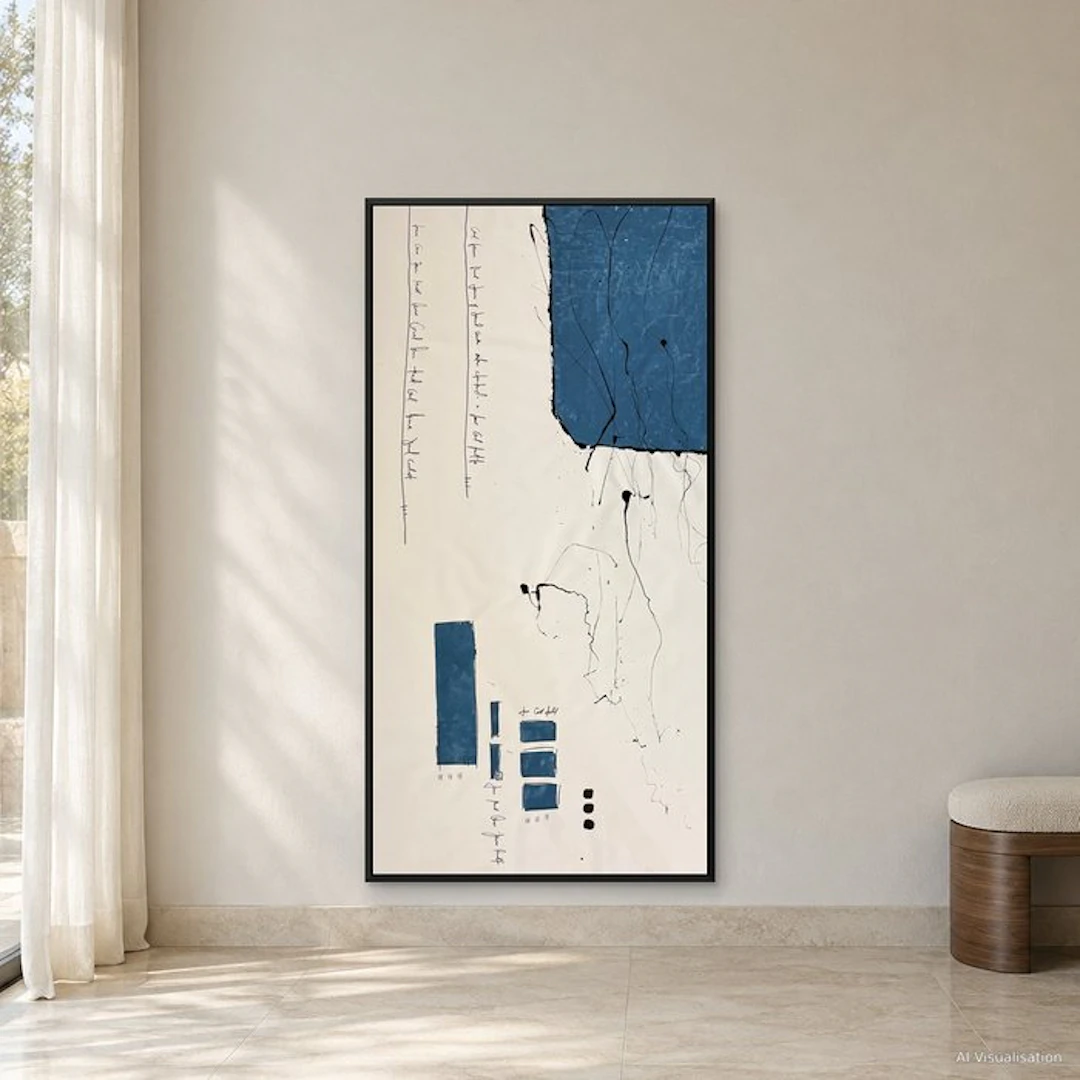 Laura Pinchete - Desestructuras en azul. XXXL