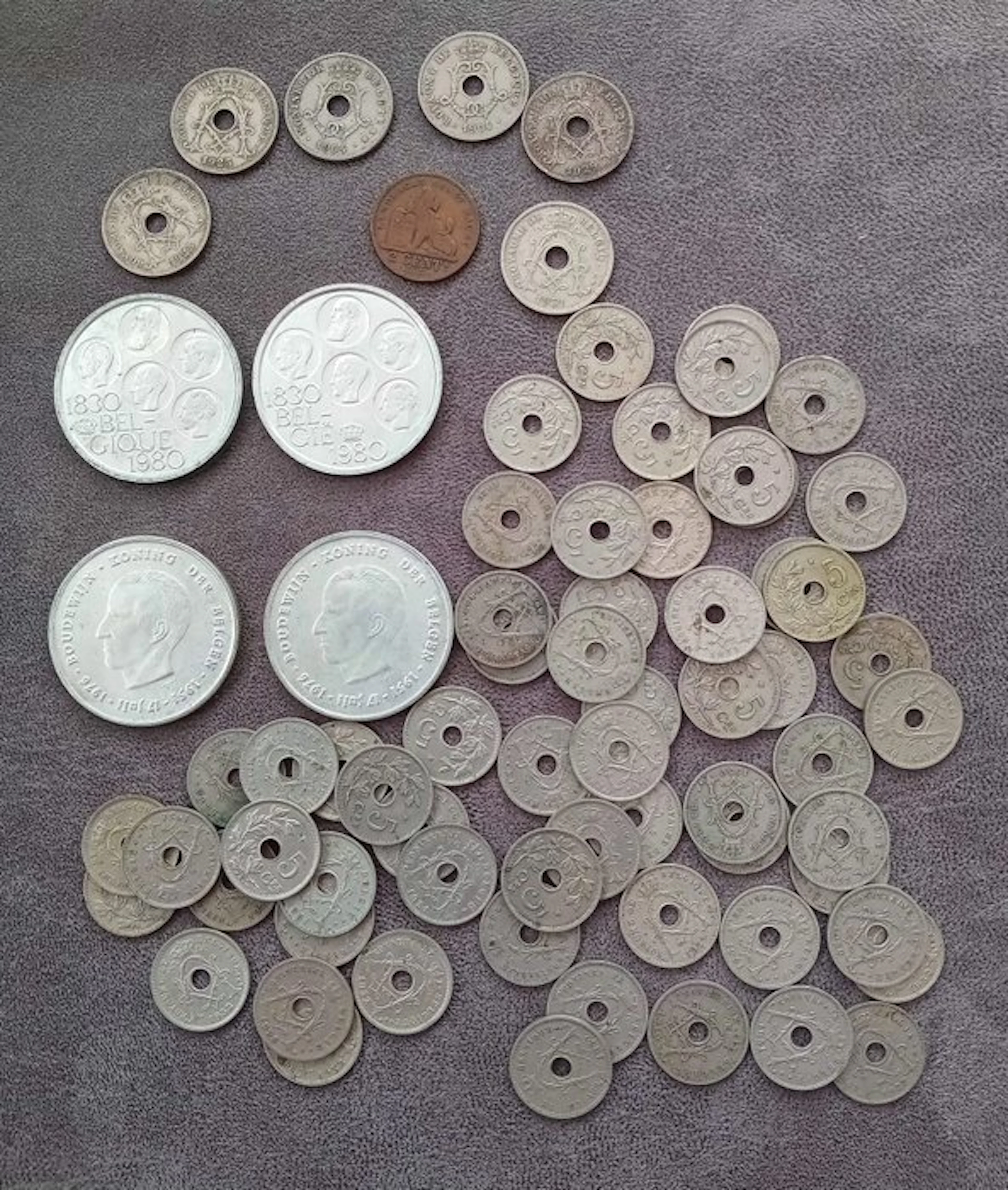 Belgium. Lots de monnaies Belgique argent et autre (No reserve price)