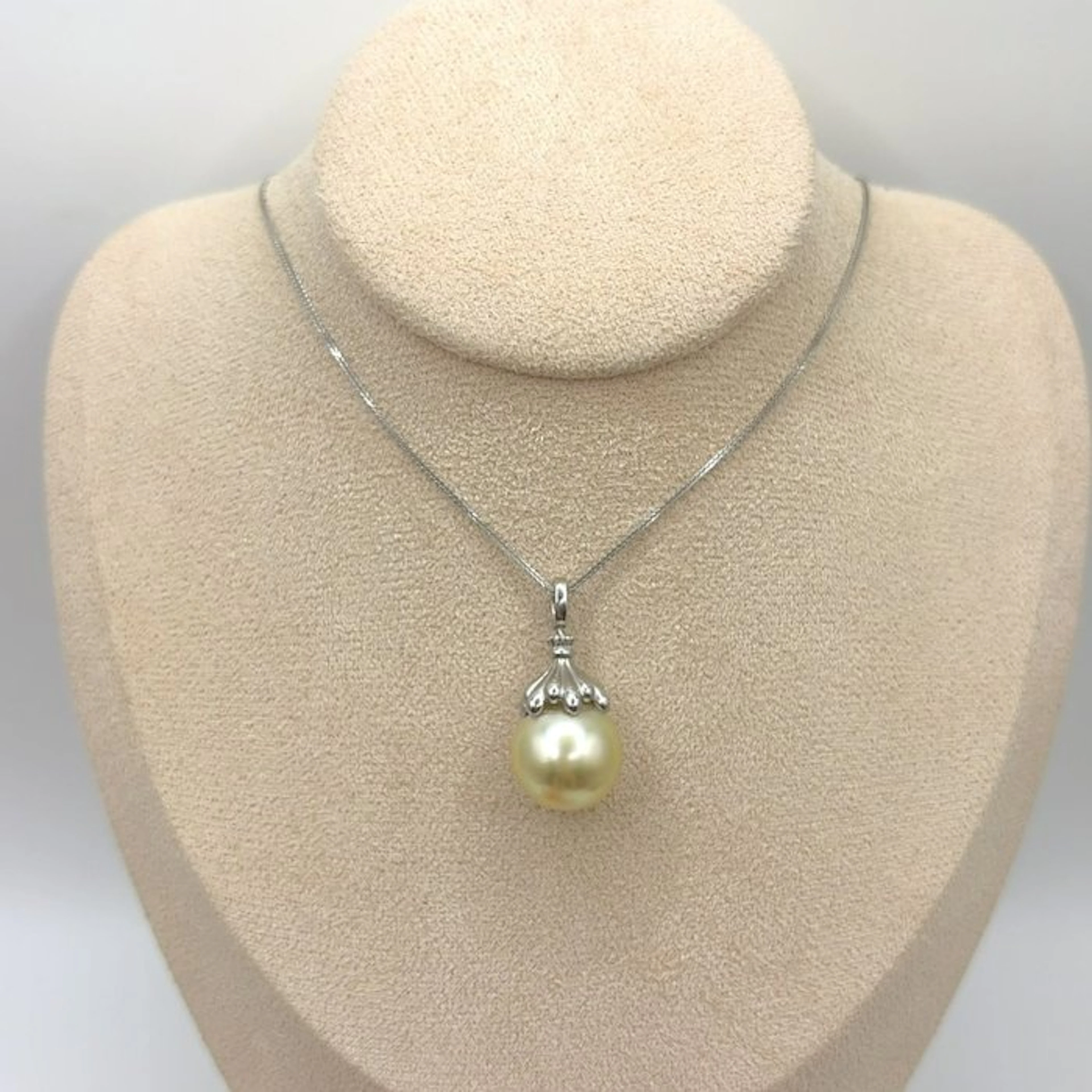 Pearl - Silver - Necklace - South Sea Pearl 14.3mm