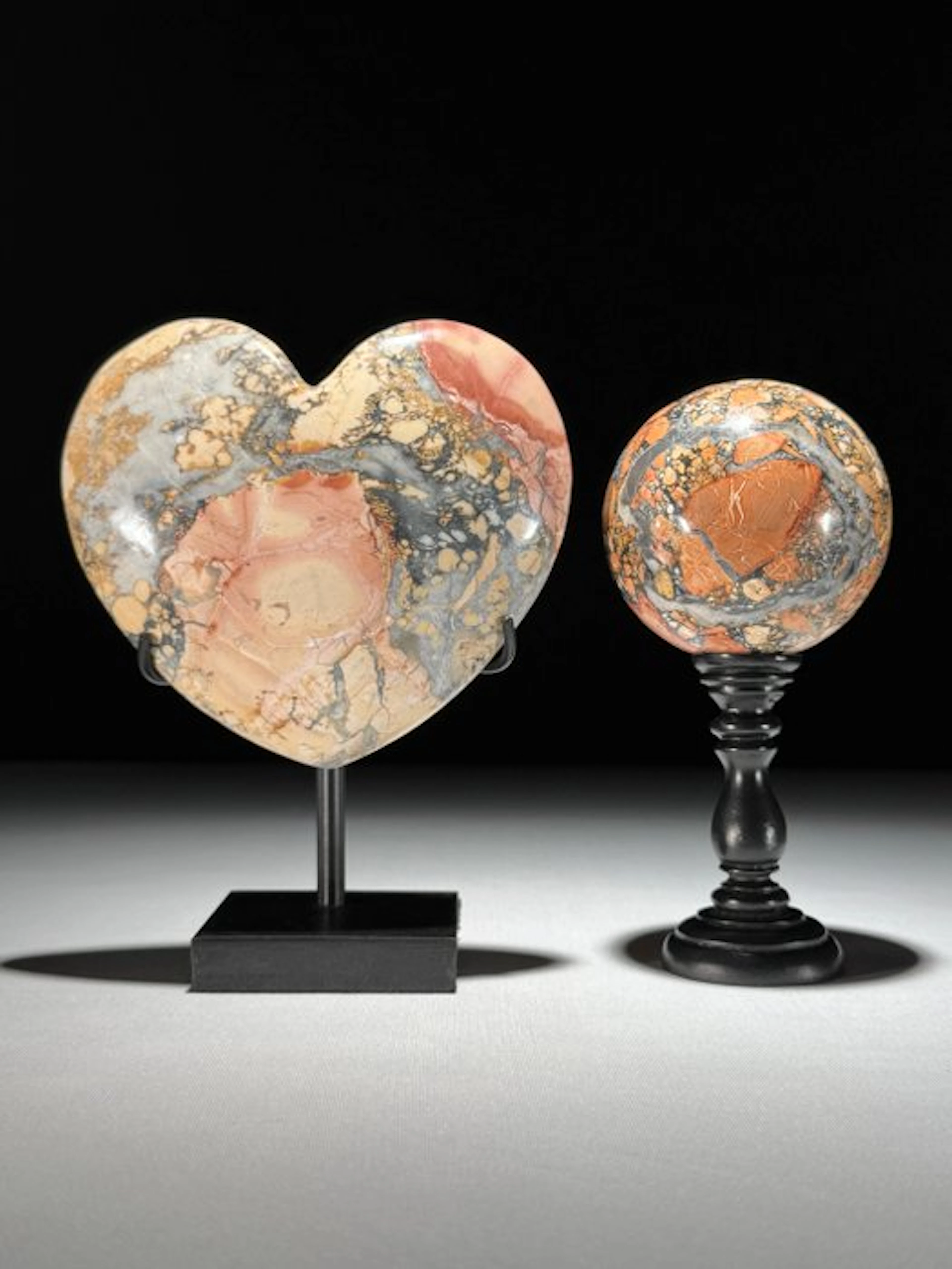 NO RESERVE PRICE - Wonderful Pair of Red Maligano Jasper...