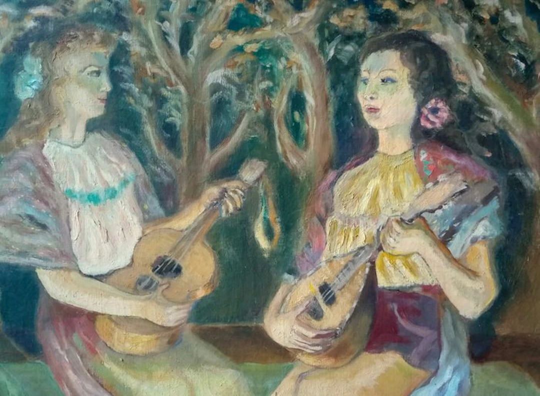 Zacharie Mayani (1899-1982) - Two Sisters