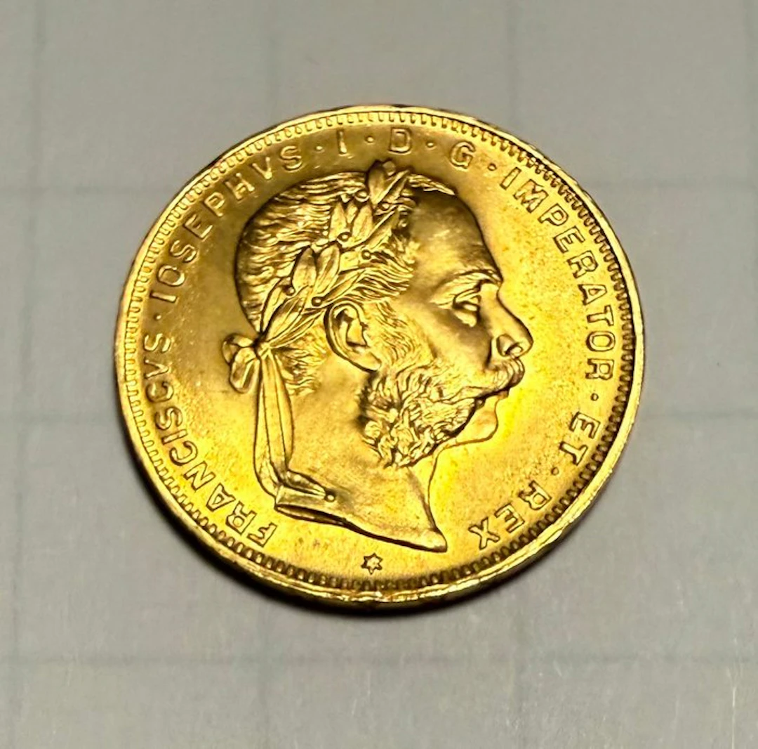 Austria. Franz Joseph I. 8 Florins/20 Francs 1892