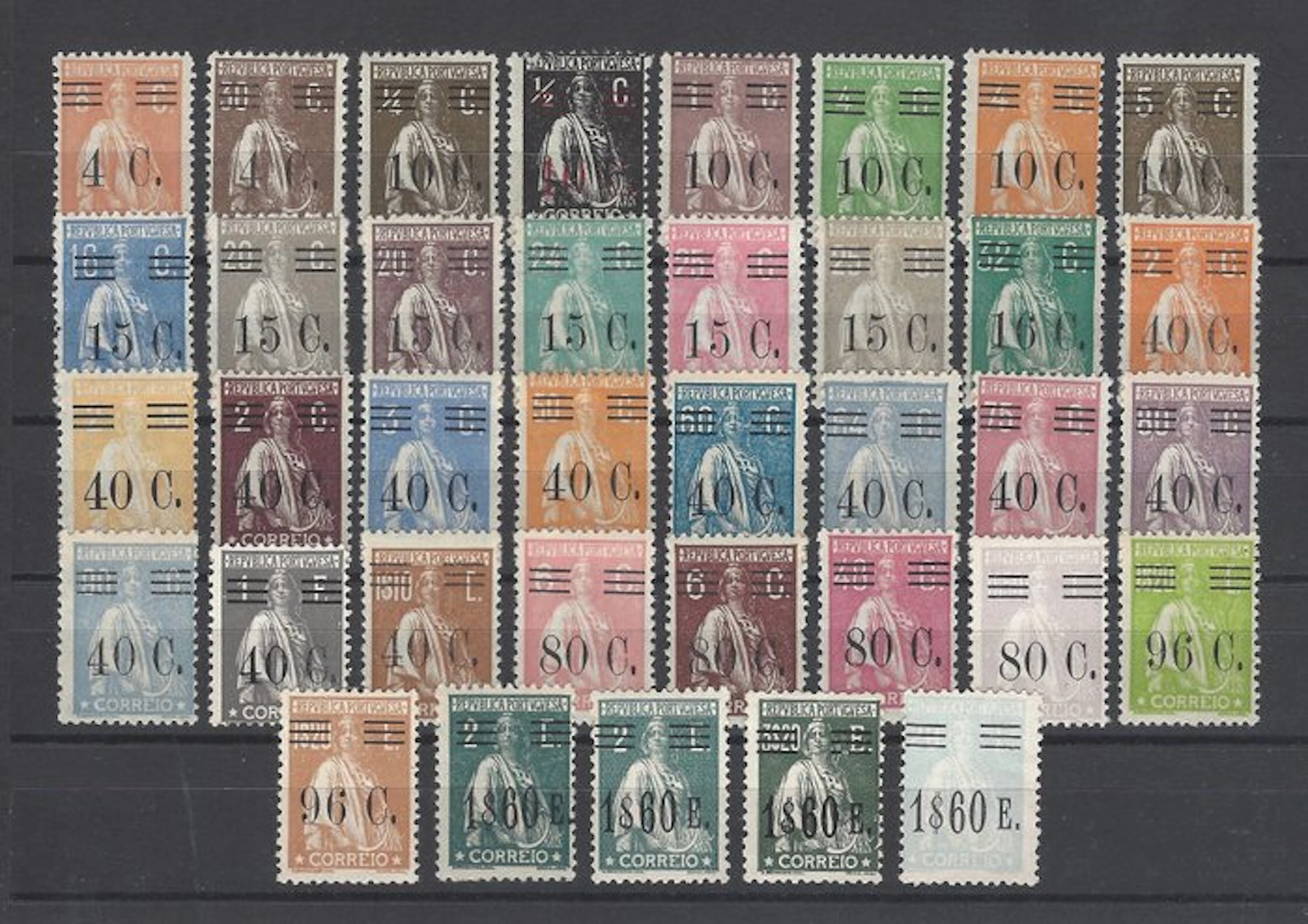 Portugal 1928 - Ceres complete series - Mundifil nº 451/487