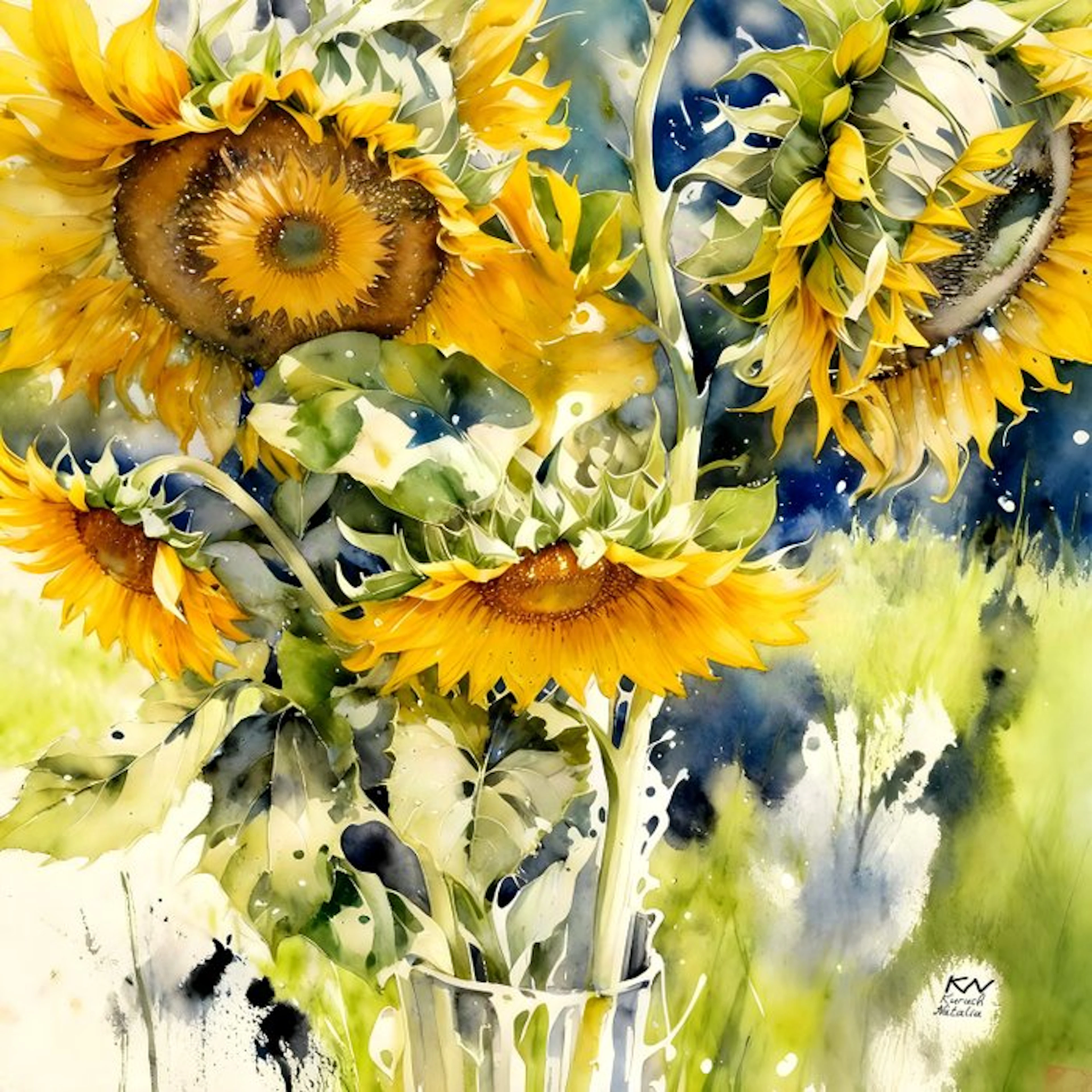 Natalia Kuruch (XXI) - Sunflowers
