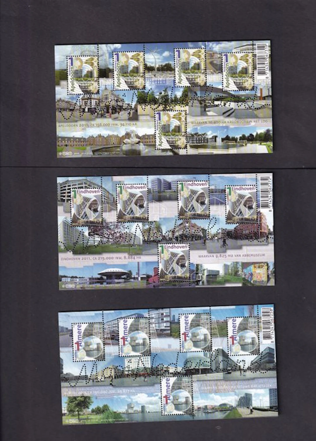 Netherlands - 16 sheets Mooi Nederland with a single rate.
