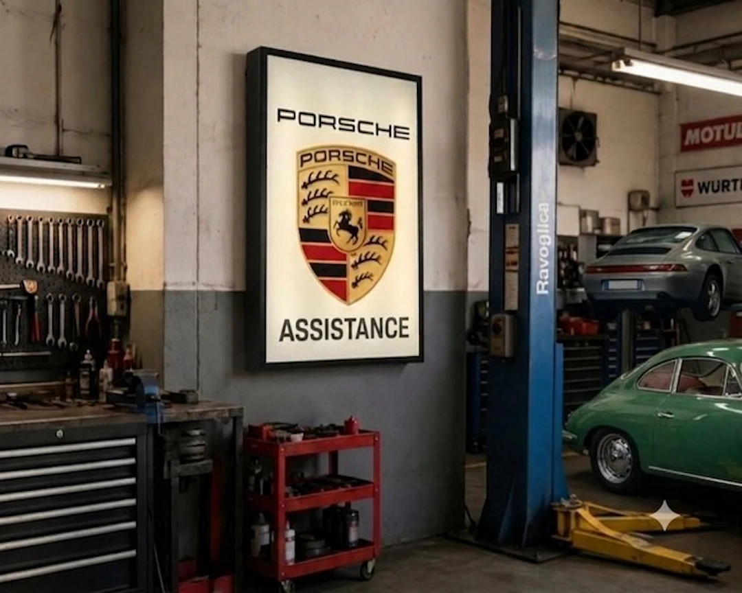 Garage sign - PORCHE ASSISTANCE XL - 2026