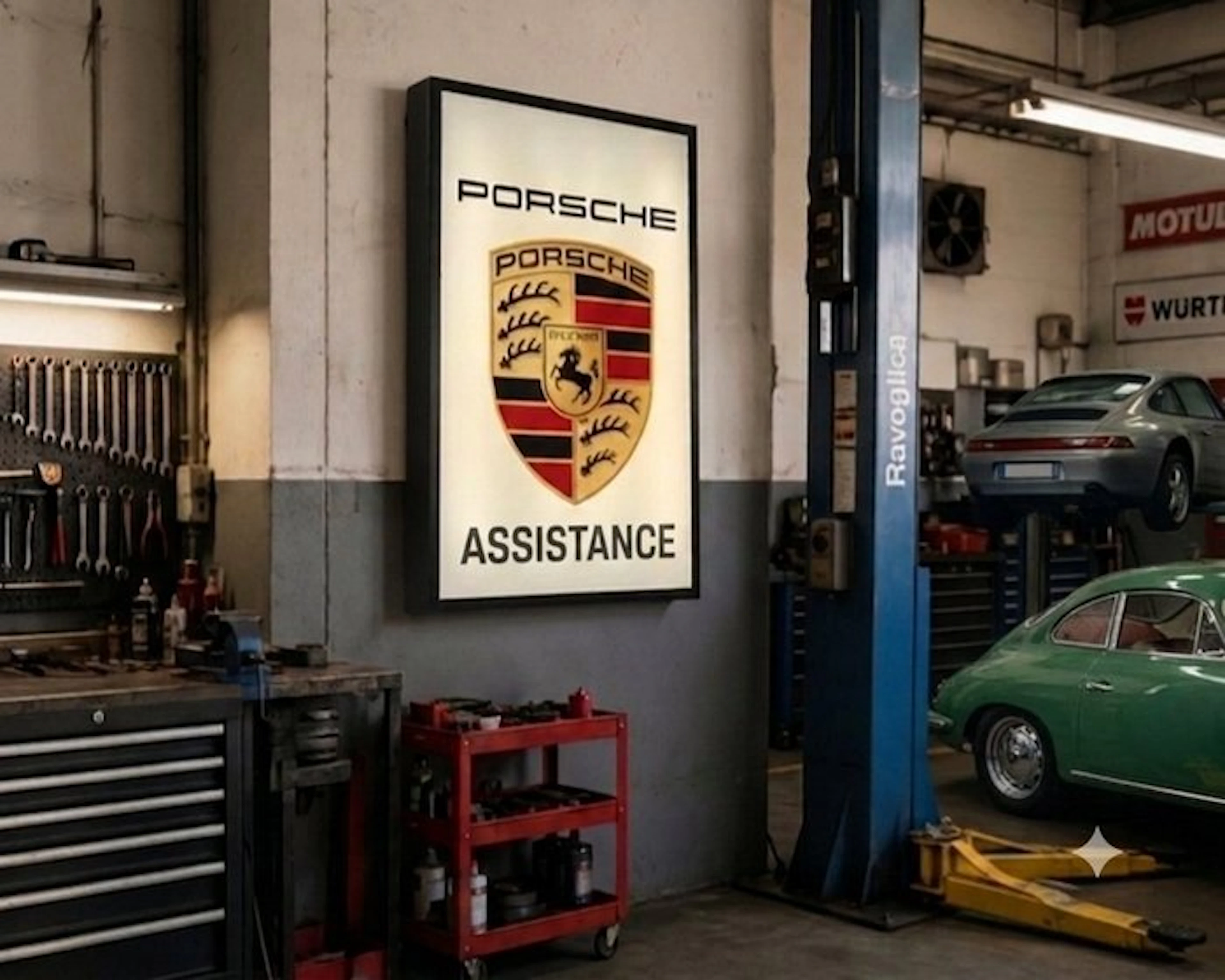 Garage sign - PORCHE ASSISTANCE XL - 2026