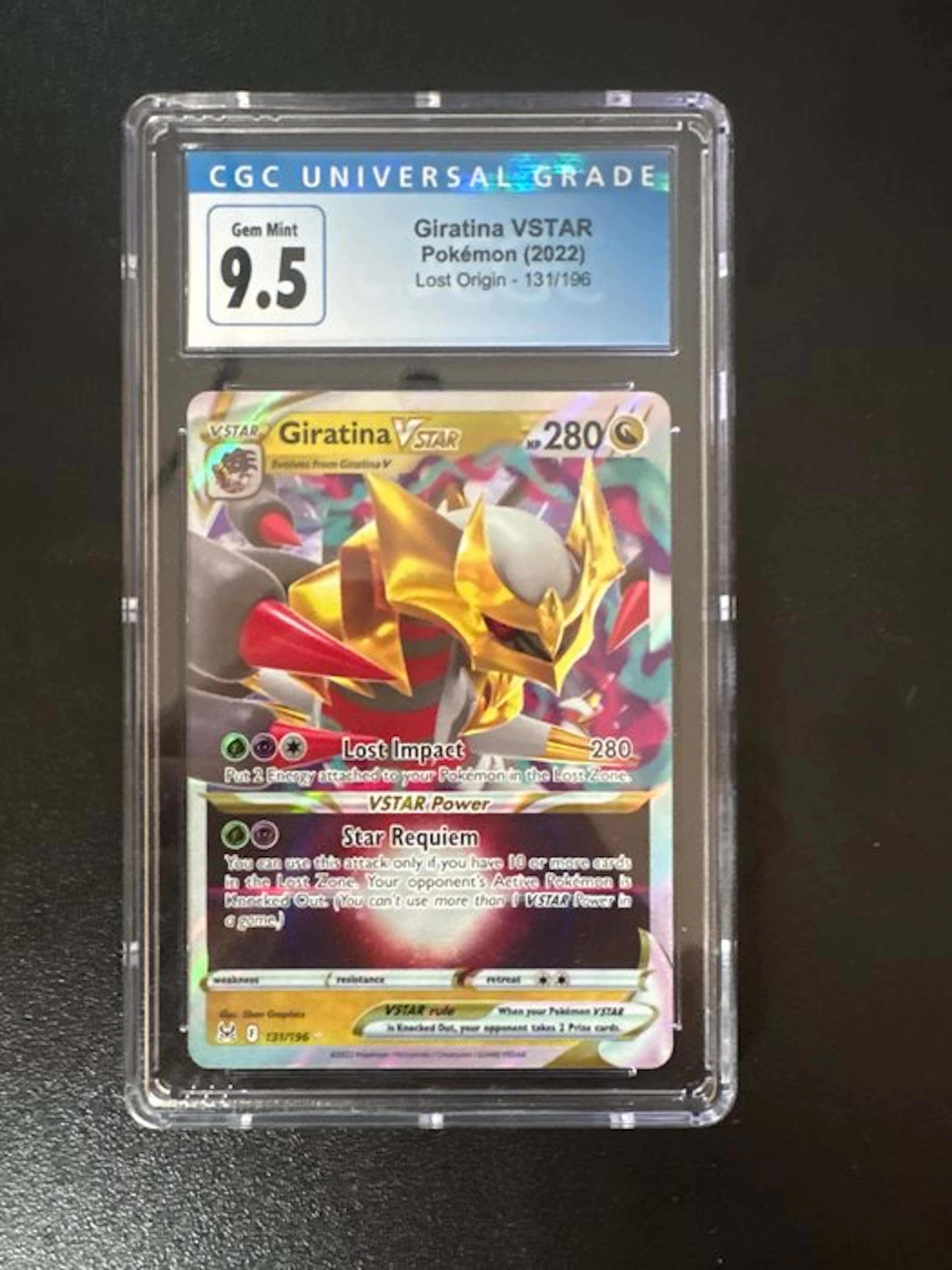 Pokémon - 1 Graded card - Giratina 131/196 Foil, Full art - CGC 9.5