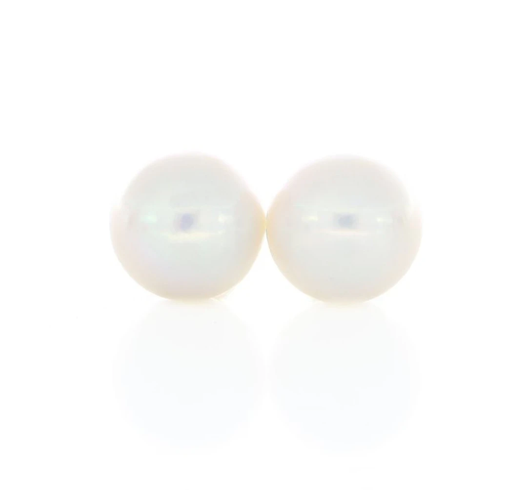 No reserve price - Earrings - 18 kt. Yellow gold Pearl