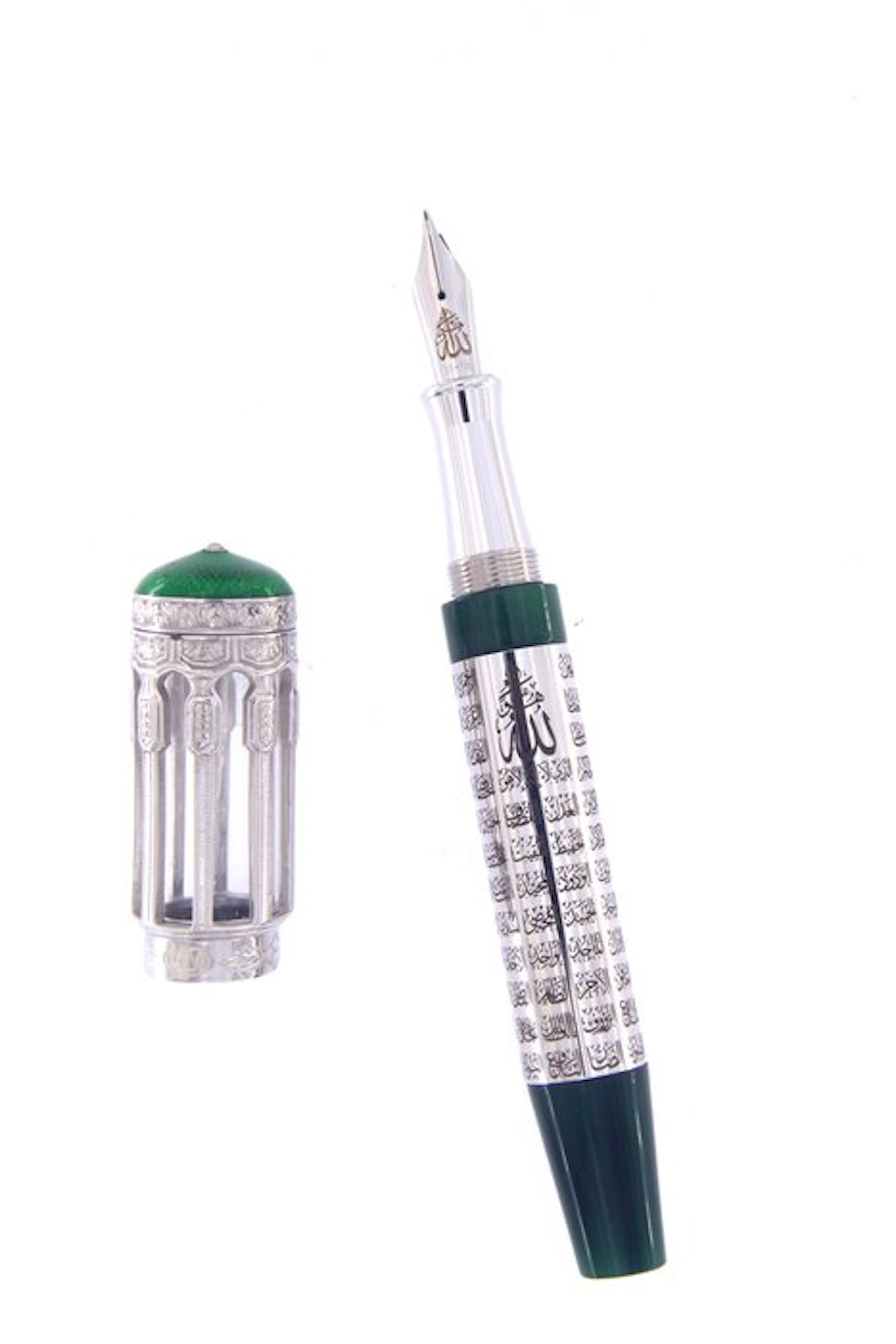Urso - Fountain pen 99 Names of Allah in sterling silver...