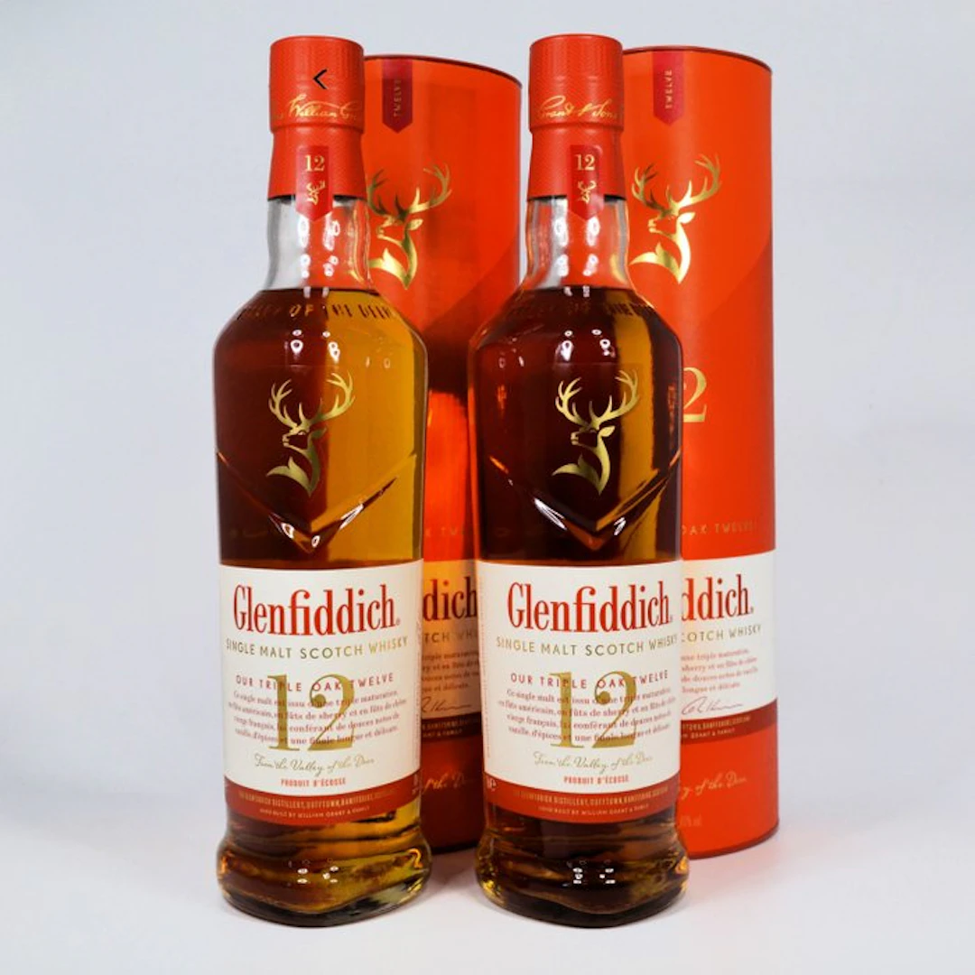 Glenfiddich 12 years old Our Triple Oak Twelve - 70cl - 2 bottles